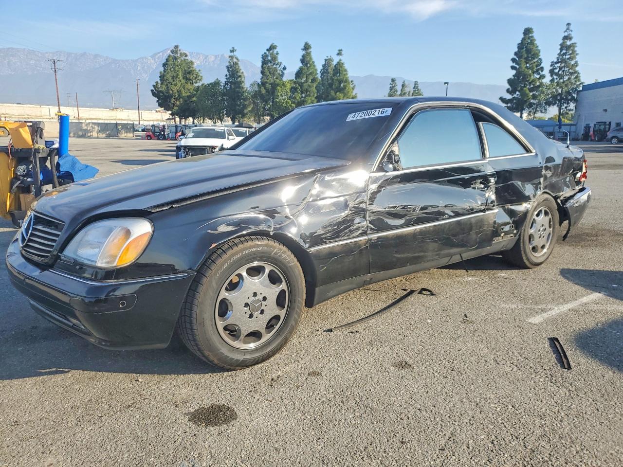 1999 Mercedes-benz Cl 500 Black vin: WDBGA70G0XA406946