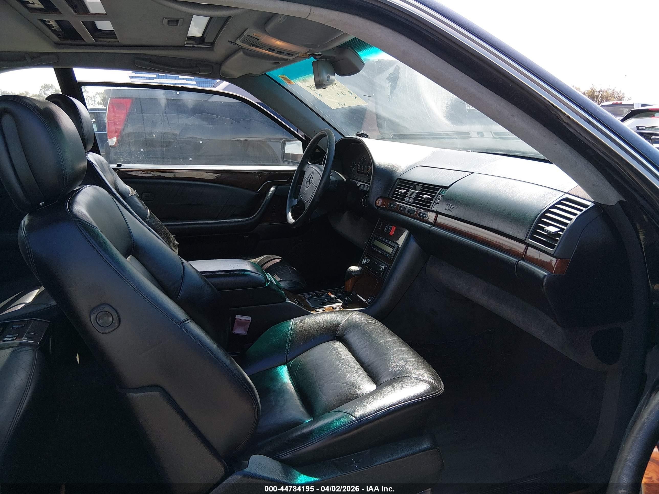 1997 Mercedes-benz S 500   Black vin: WDBGA70G1VA339948