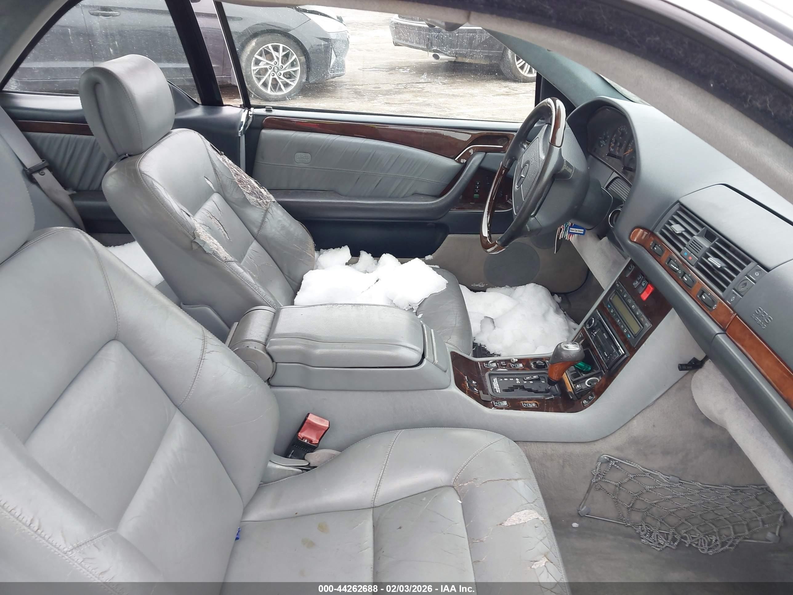 1997 Mercedes-benz S 500   White vin: WDBGA70G2VA349369