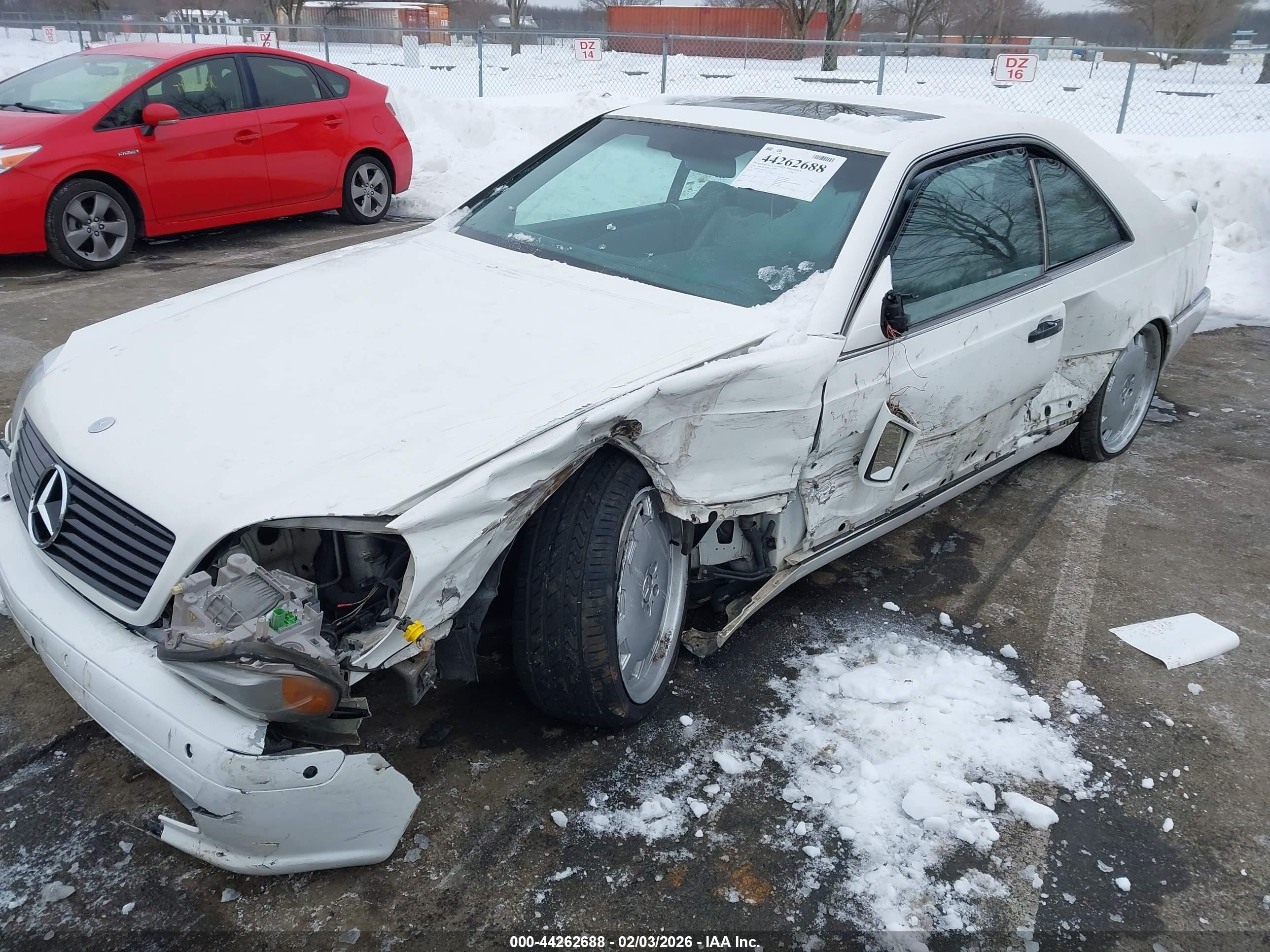 1997 Mercedes-benz S 500   White vin: WDBGA70G2VA349369