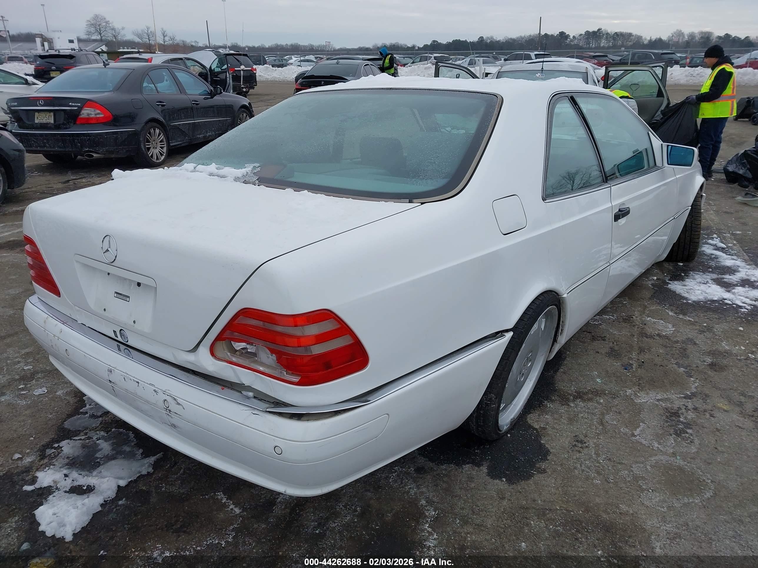 1997 Mercedes-benz S 500   White vin: WDBGA70G2VA349369