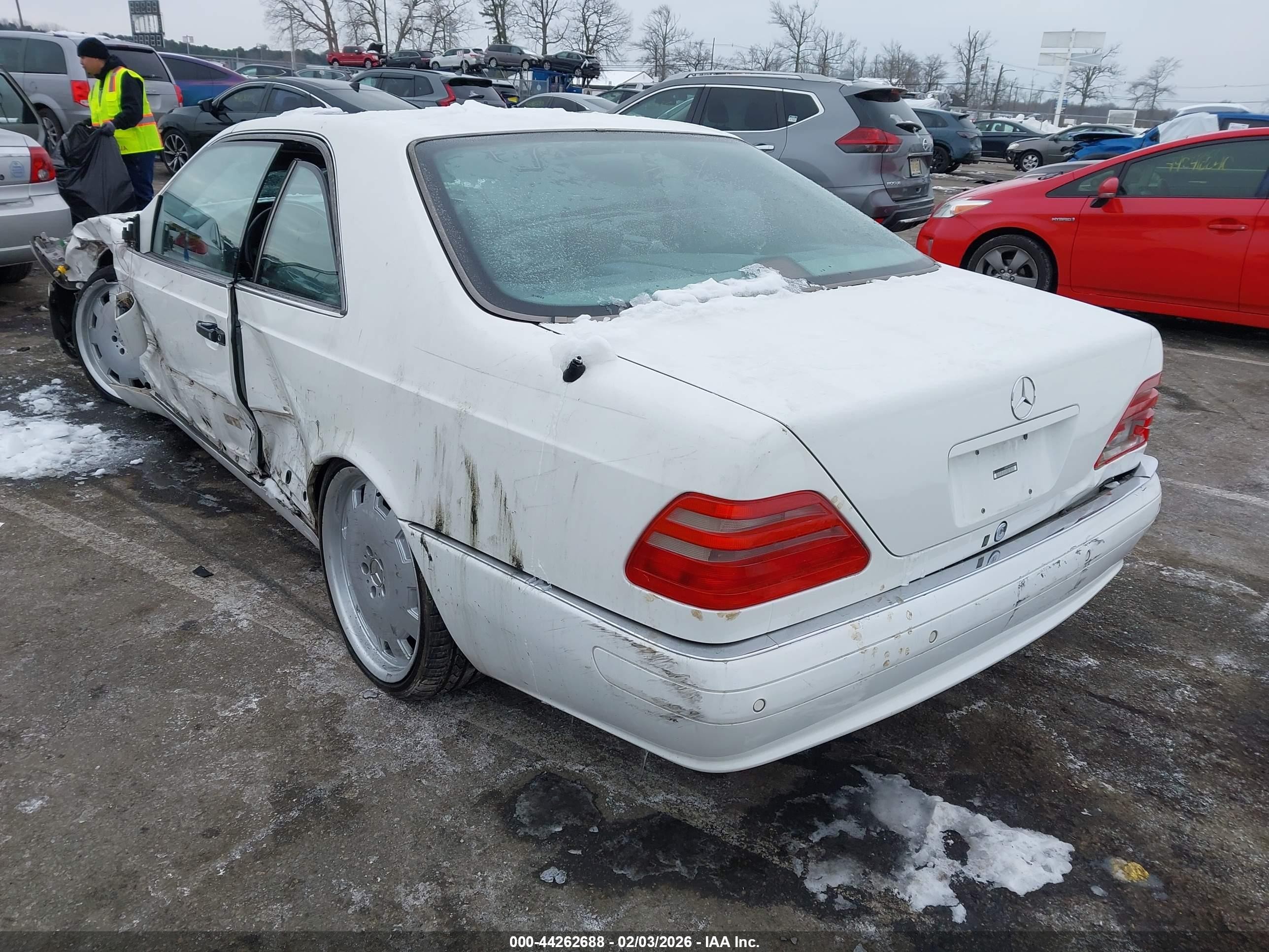 1997 Mercedes-benz S 500   White vin: WDBGA70G2VA349369