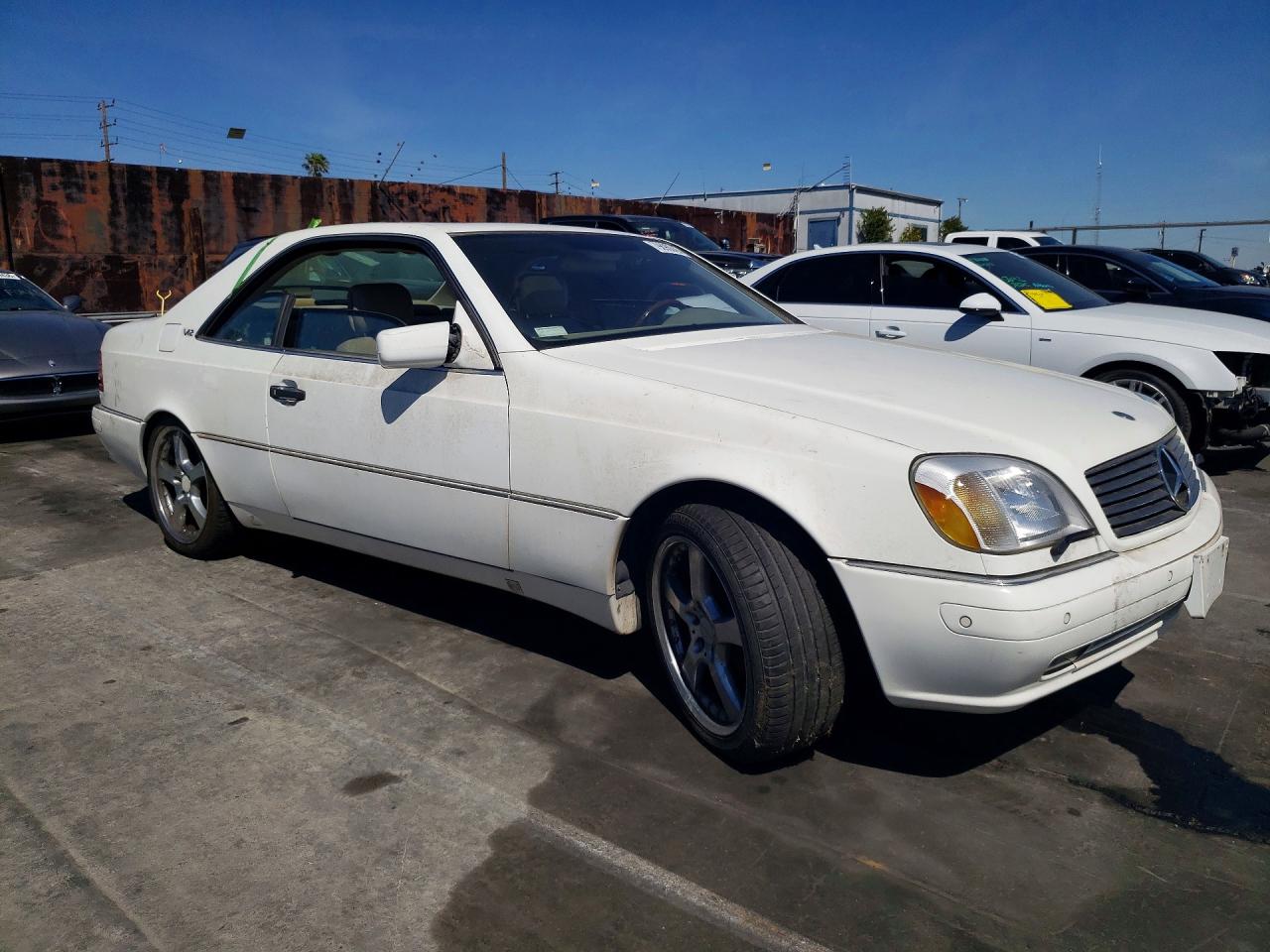 1999 Mercedes-benz Cl 500 White vin: WDBGA70G2XA429144