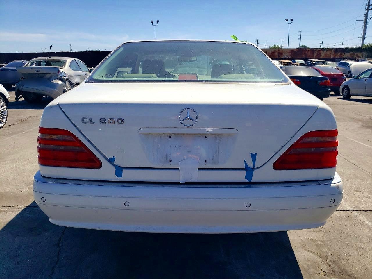 1999 Mercedes-benz Cl 500 White vin: WDBGA70G2XA429144
