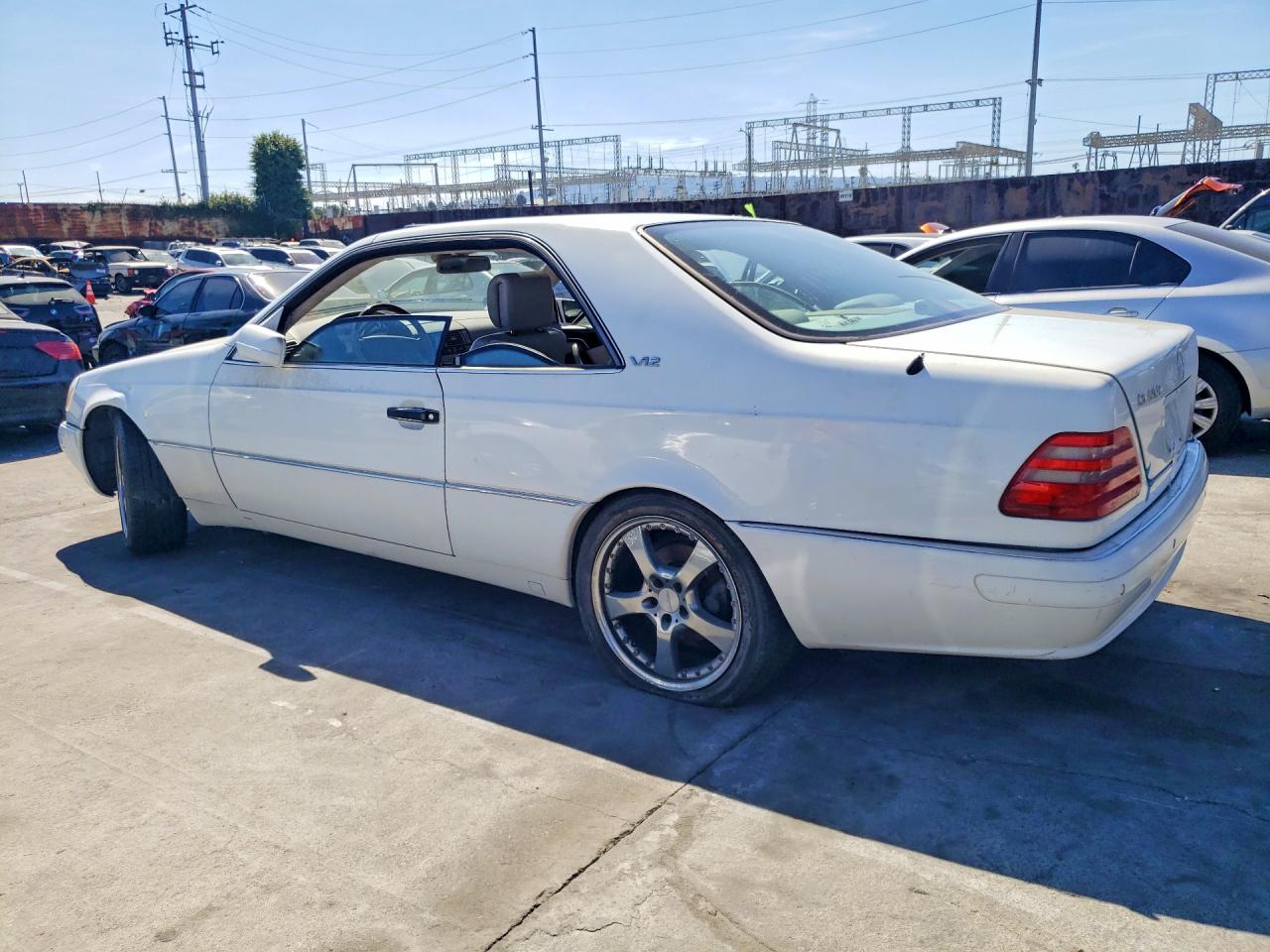 1999 Mercedes-benz Cl 500 White vin: WDBGA70G2XA429144