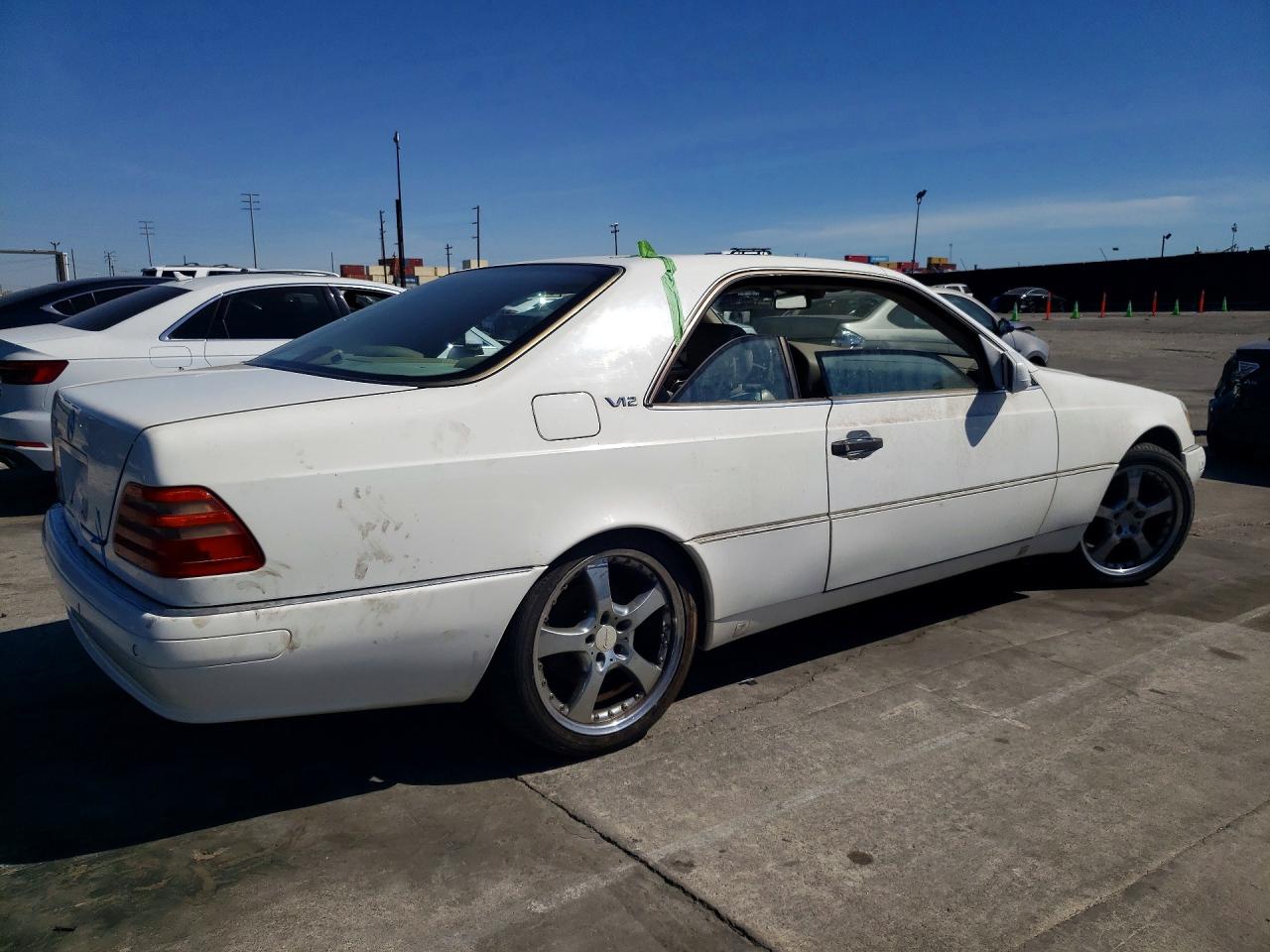1999 Mercedes-benz Cl 500 White vin: WDBGA70G2XA429144