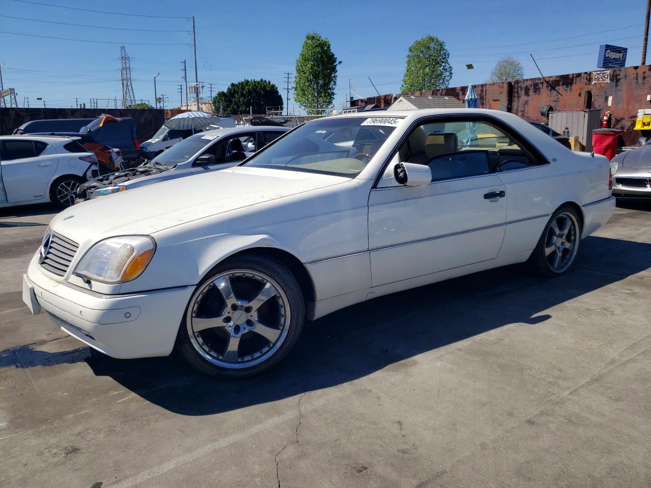 1999 Mercedes-benz Cl 500 White vin: WDBGA70G2XA429144