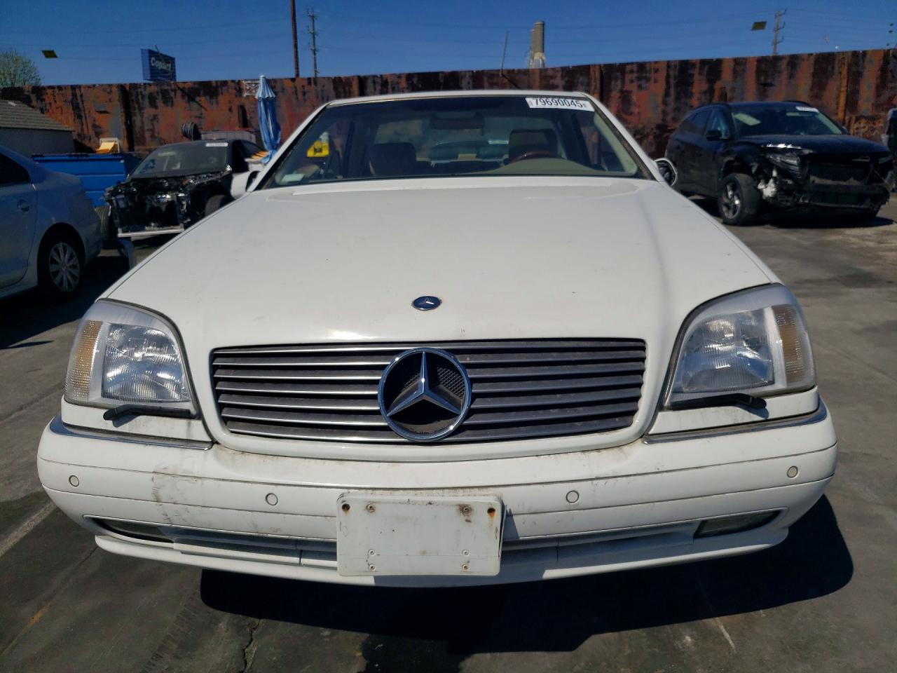 1999 Mercedes-benz Cl 500 White vin: WDBGA70G2XA429144