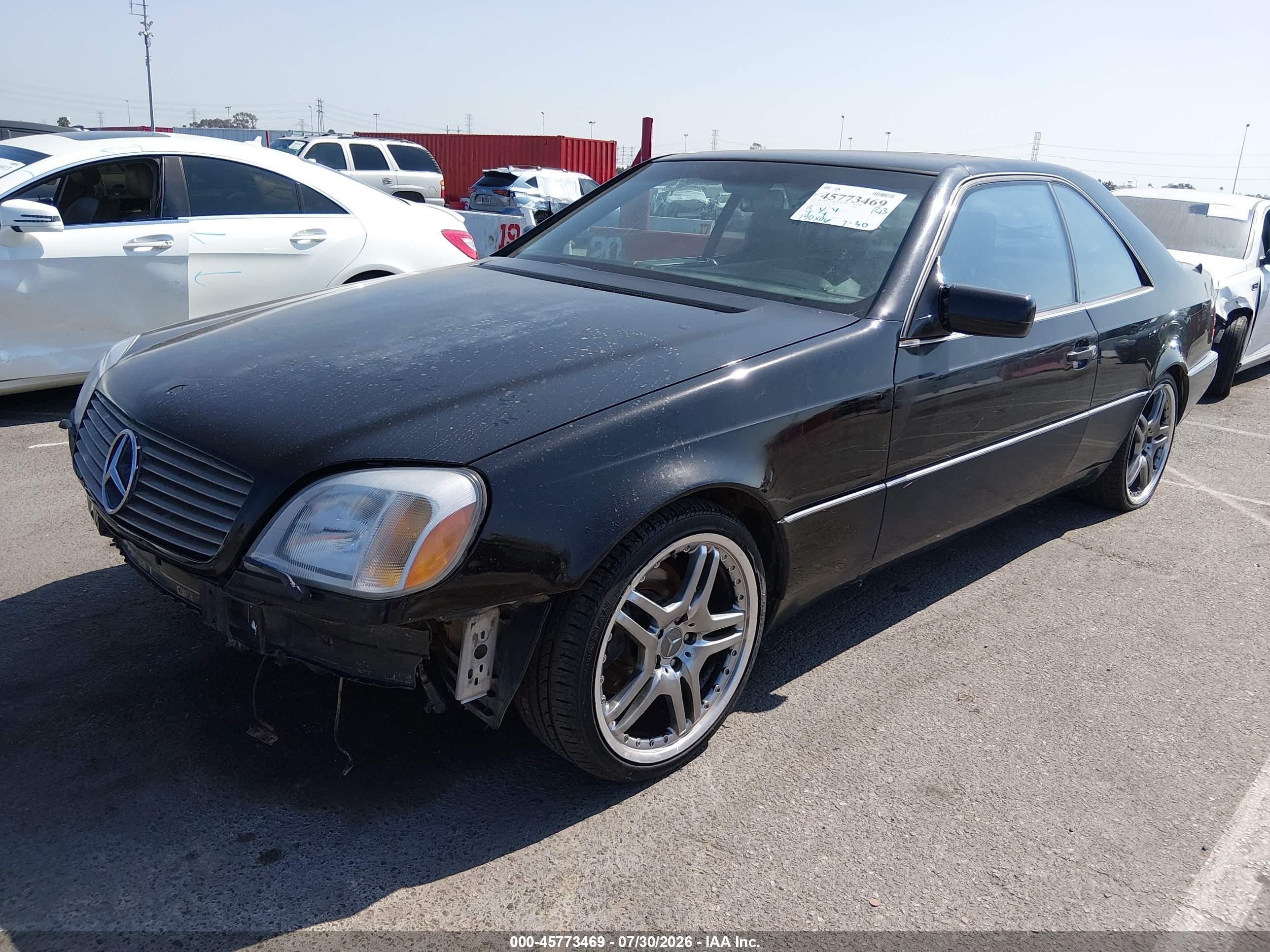 1999 Mercedes-benz Cl 500   Black vin: WDBGA70G8XA429424