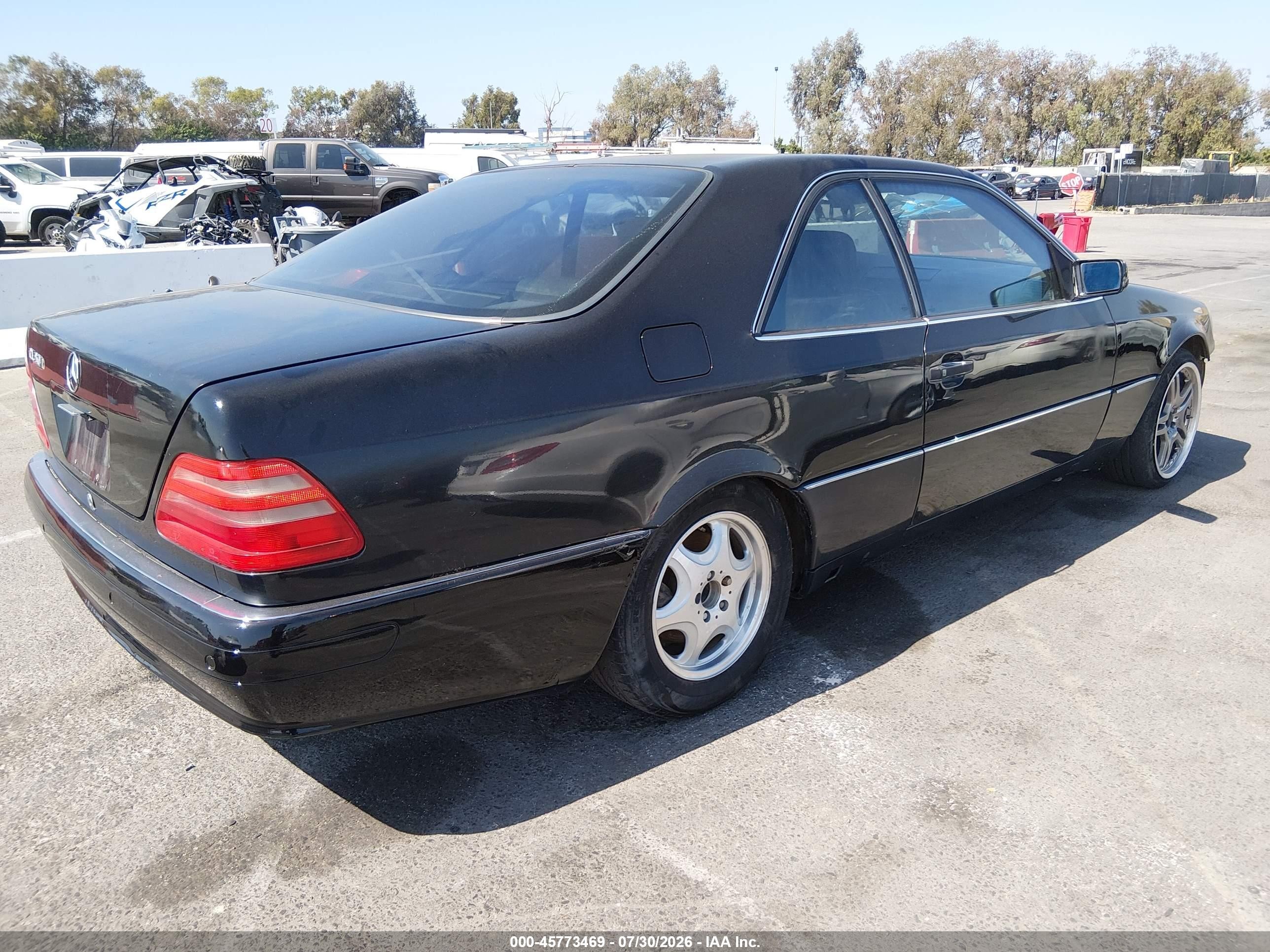 1999 Mercedes-benz Cl 500   Black vin: WDBGA70G8XA429424