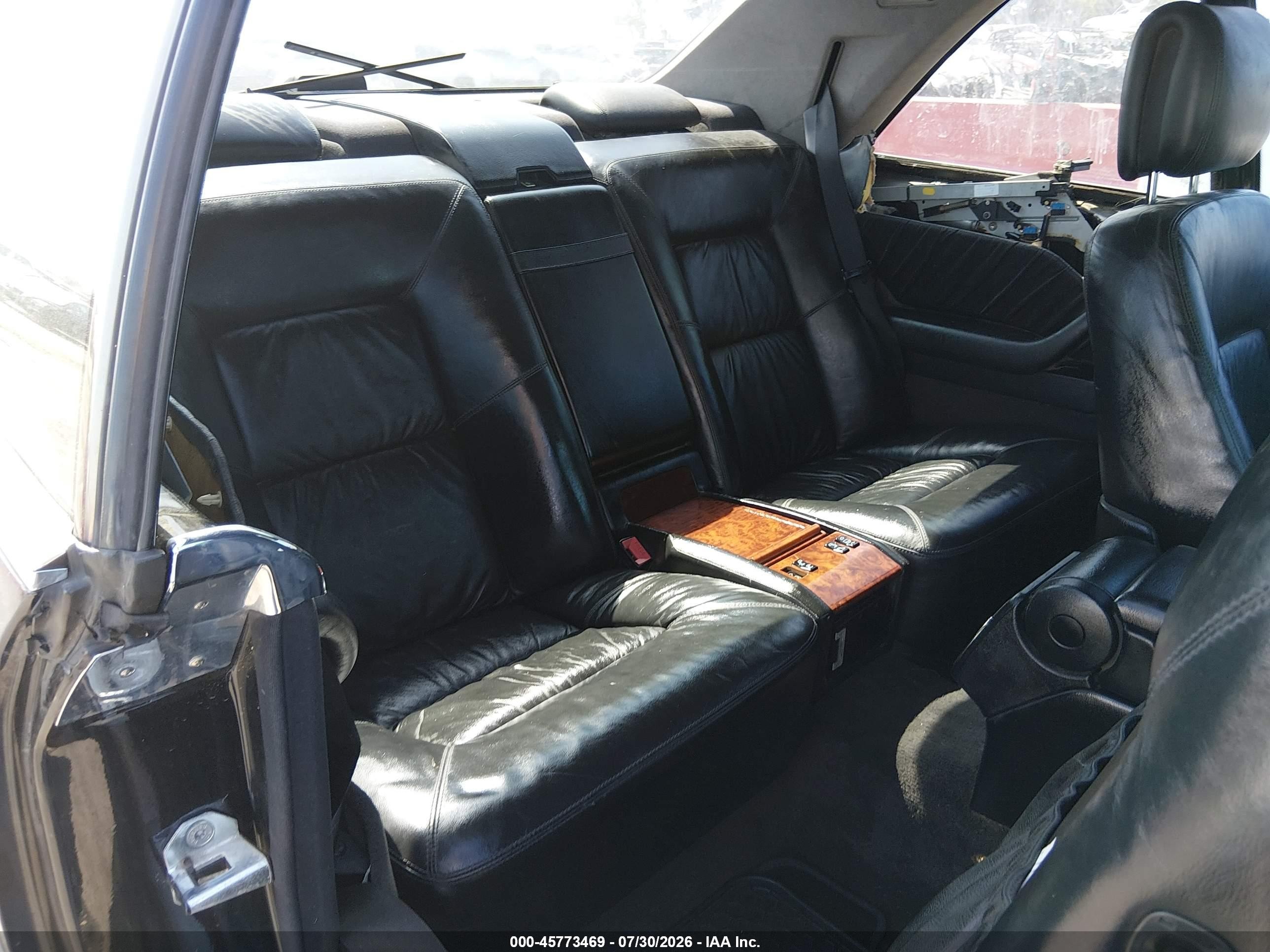 1999 Mercedes-benz Cl 500   Black vin: WDBGA70G8XA429424