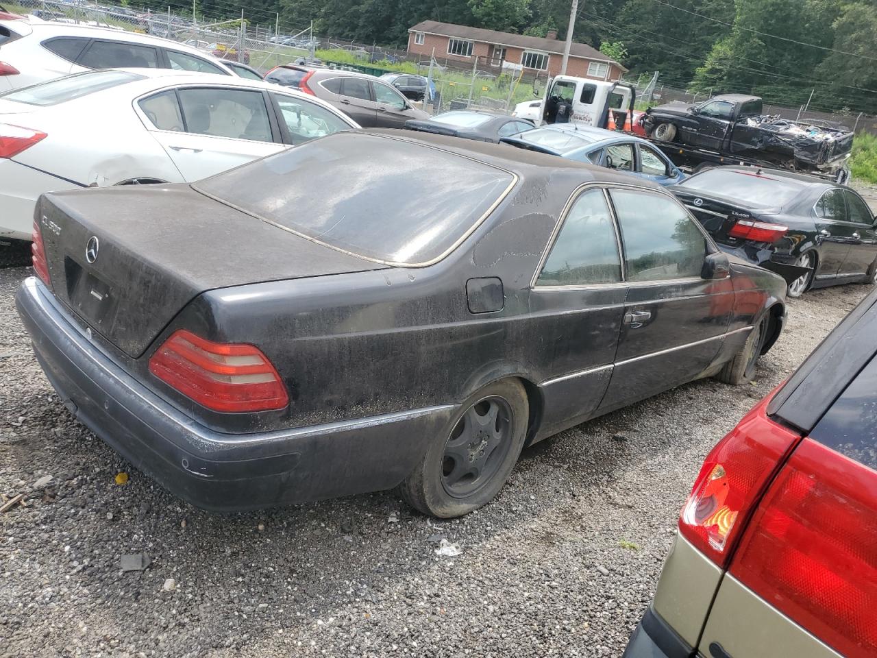 1998 Mercedes-benz Cl 500   Black vin: WDBGA70GXWA394853