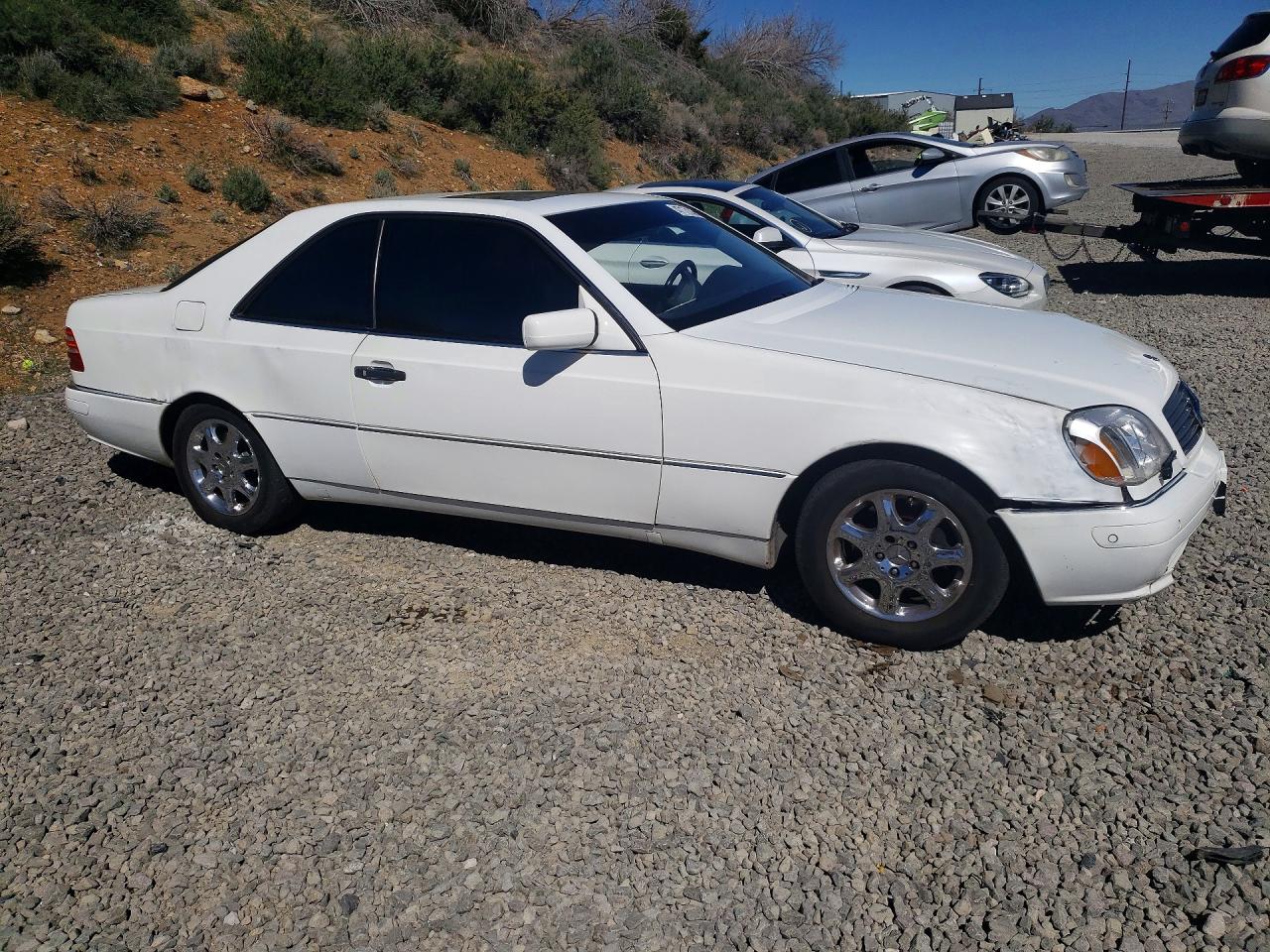 1999 Mercedes Benz Cl 500 White vin: WDBGA70GXXA414357