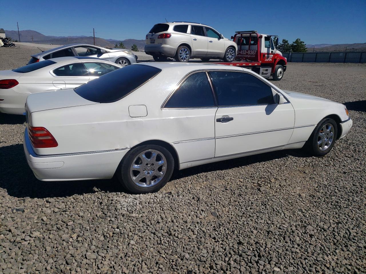 1999 Mercedes Benz Cl 500 White vin: WDBGA70GXXA414357