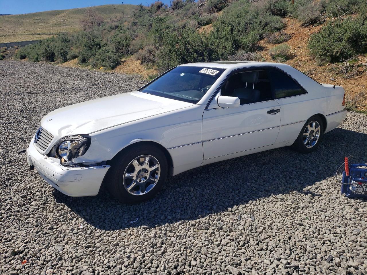 1999 Mercedes Benz Cl 500 White vin: WDBGA70GXXA414357
