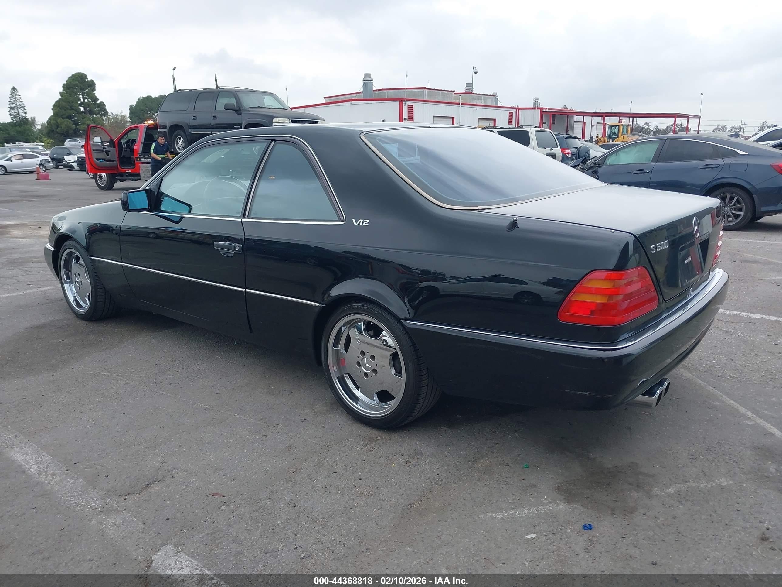 1994 Mercedes-benz S 600 Black vin: WDBGA76E1RA157713