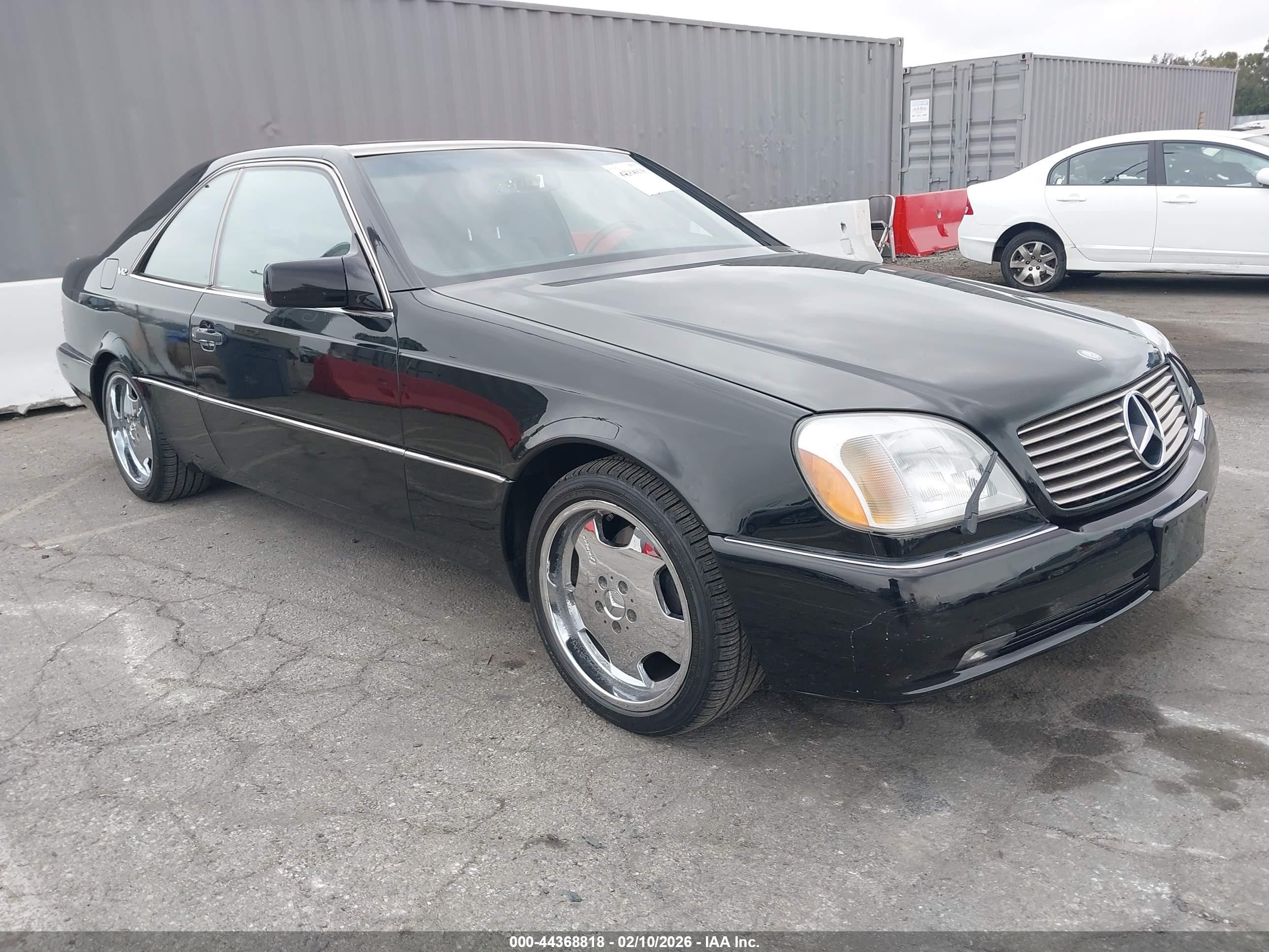 1994 Mercedes-benz S 600 Black vin: WDBGA76E1RA157713