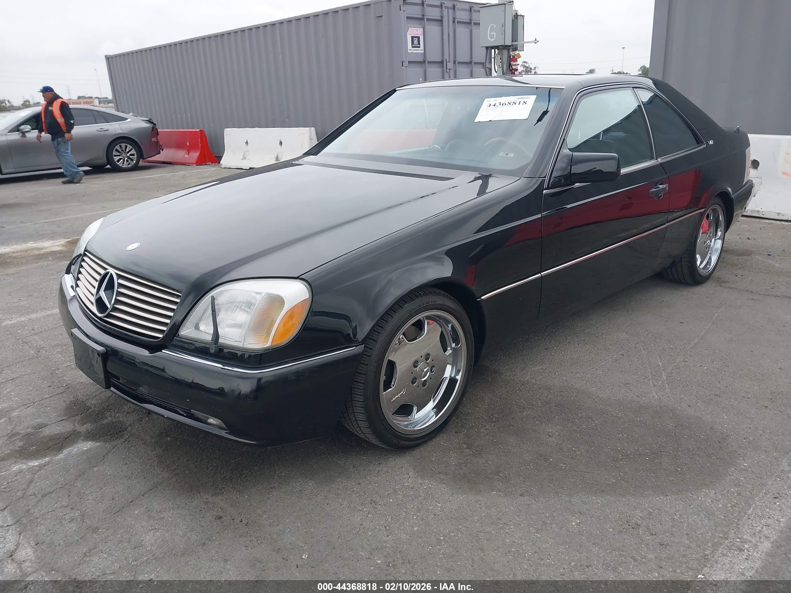 1994 Mercedes-benz S 600 Black vin: WDBGA76E1RA157713
