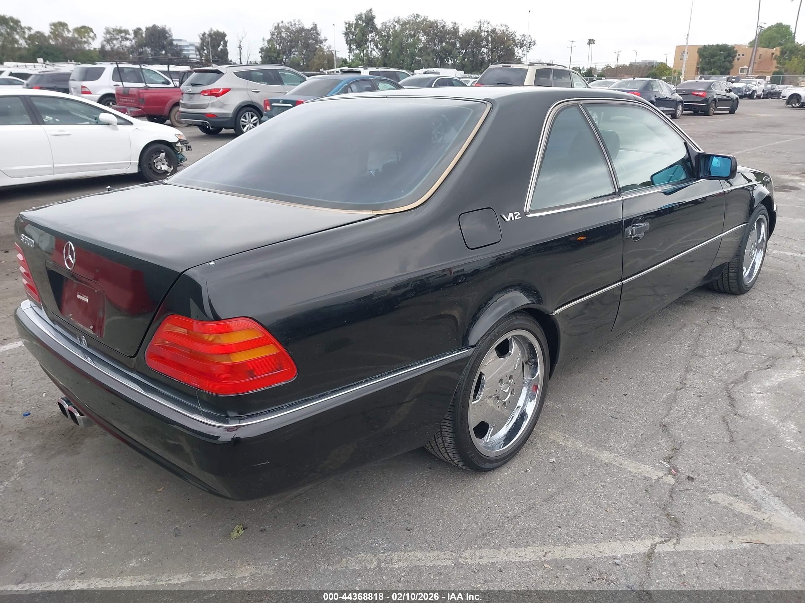 1994 Mercedes-benz S 600 Black vin: WDBGA76E1RA157713