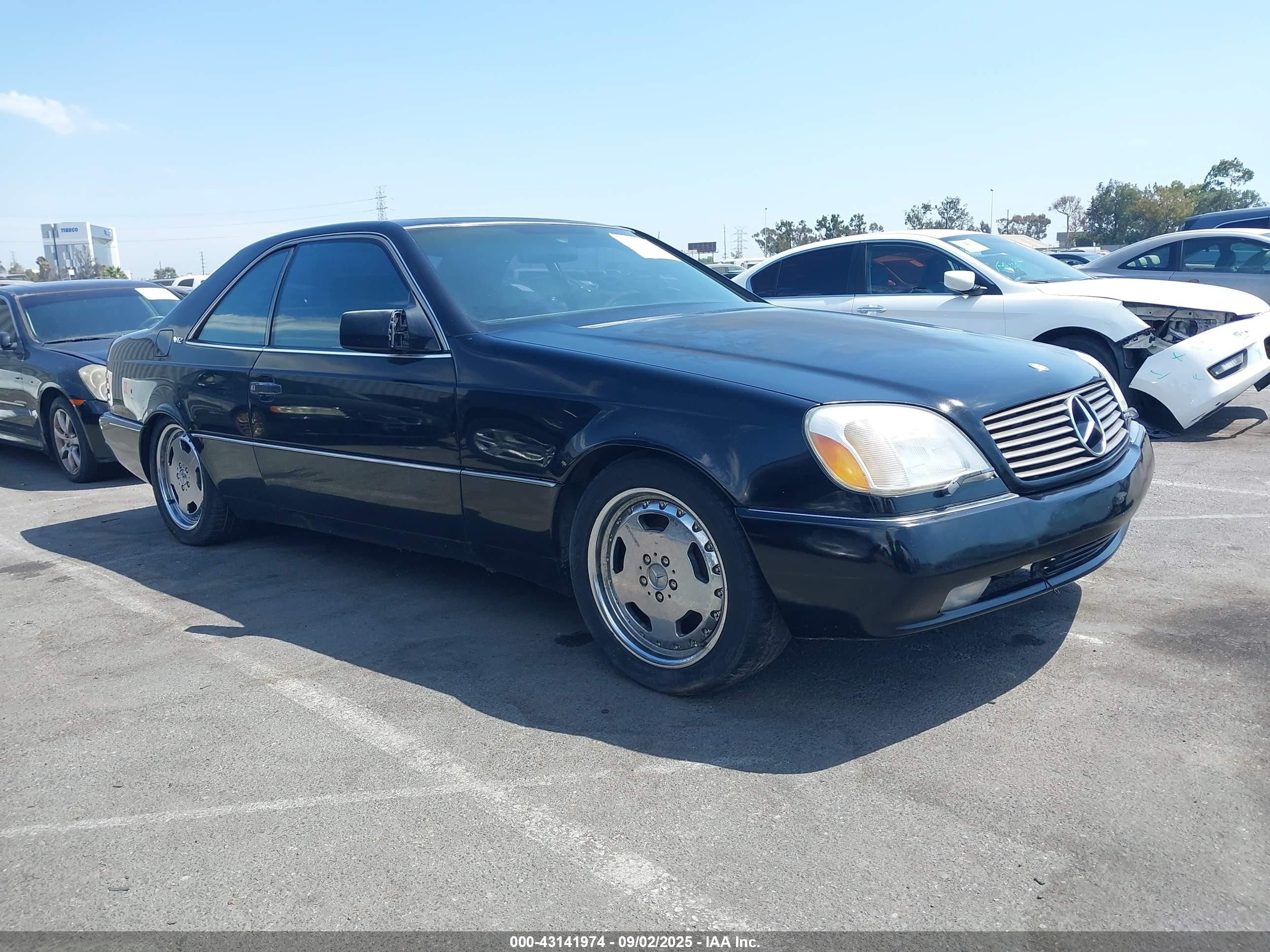1994 Mercedes-benz S 600 Black vin: WDBGA76E9RA146359
