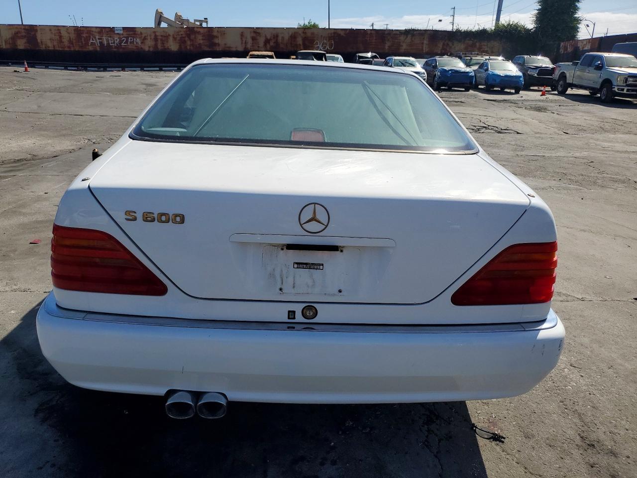 1995 Mercedes-benz S 600 White vin: WDBGA76E9SA203861