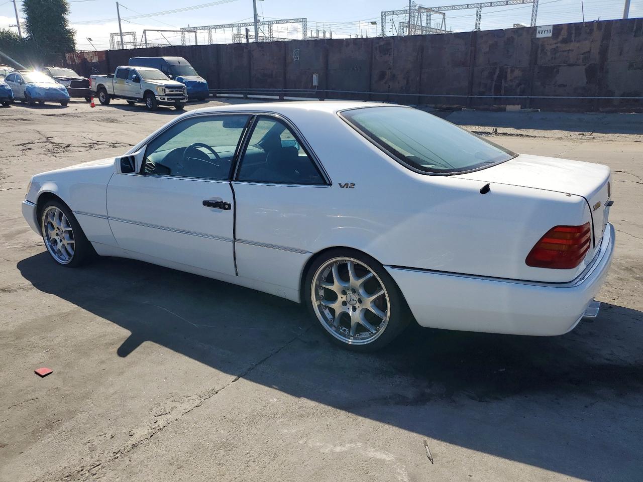 1995 Mercedes-benz S 600 White vin: WDBGA76E9SA203861