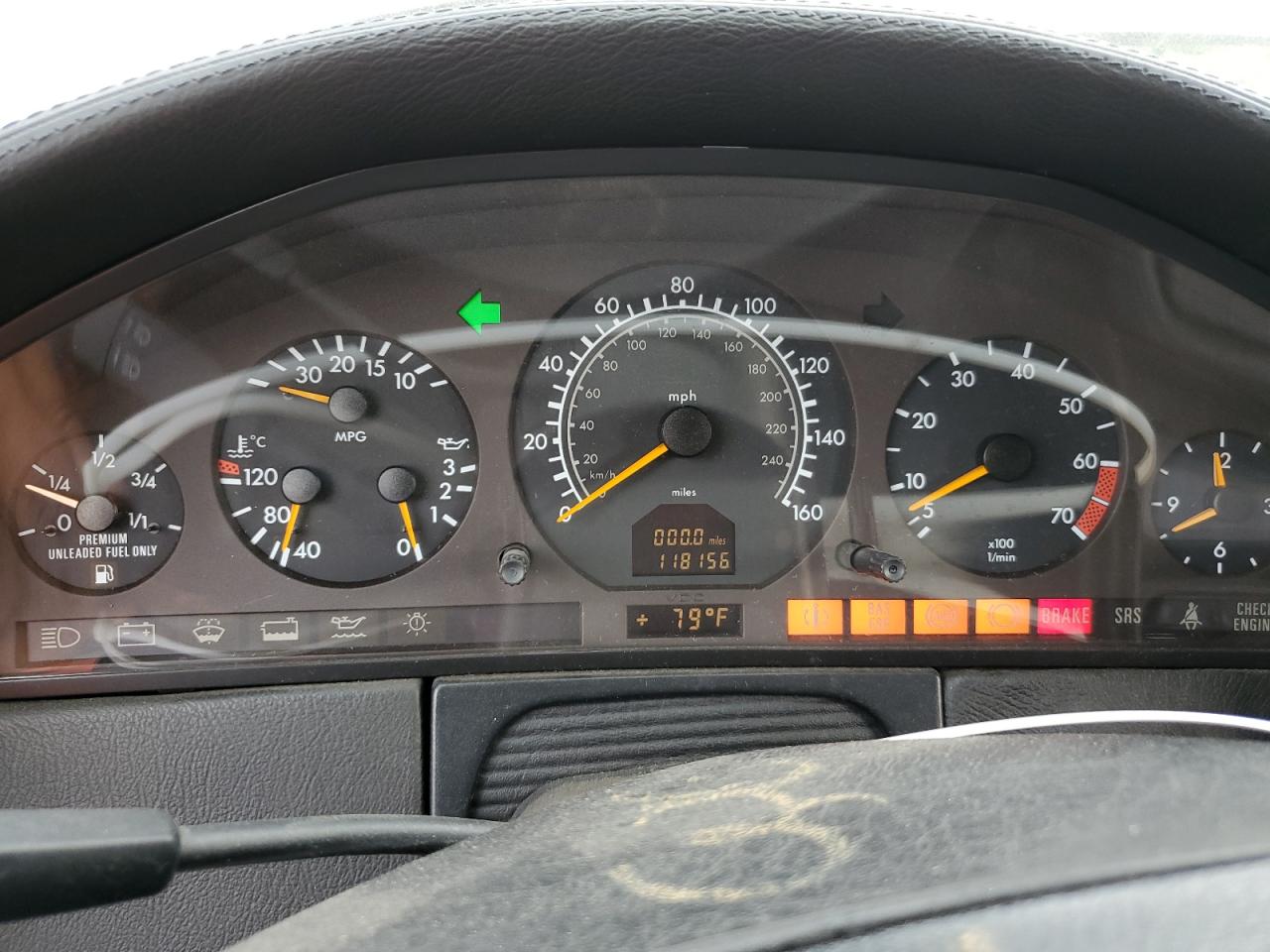 1999 Mercedes-benz Cl 600 Black vin: WDBGA76G7XA413240