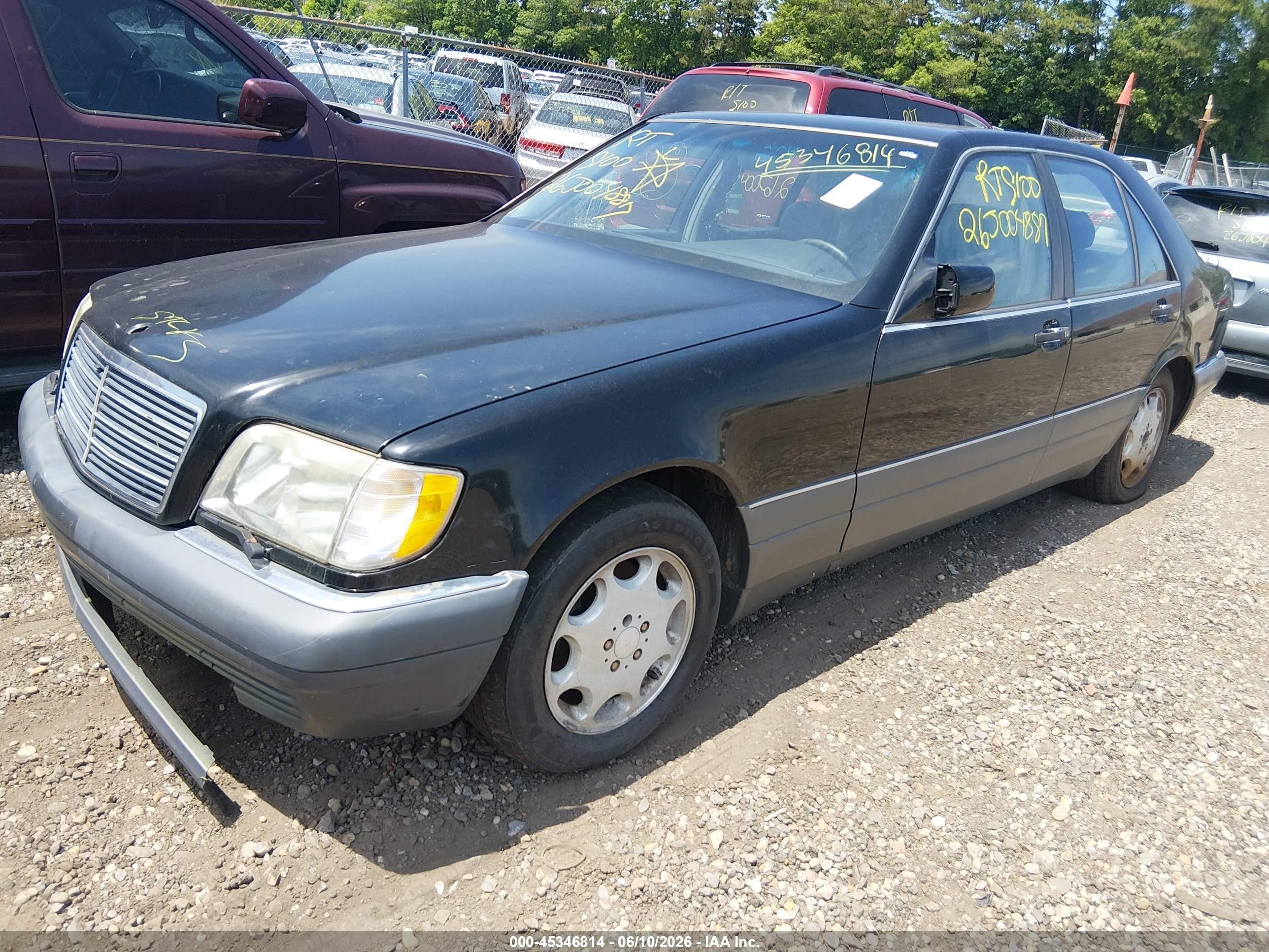 1995 Mercedes-benz S 350d Black vin: WDBGB34E1SA221568