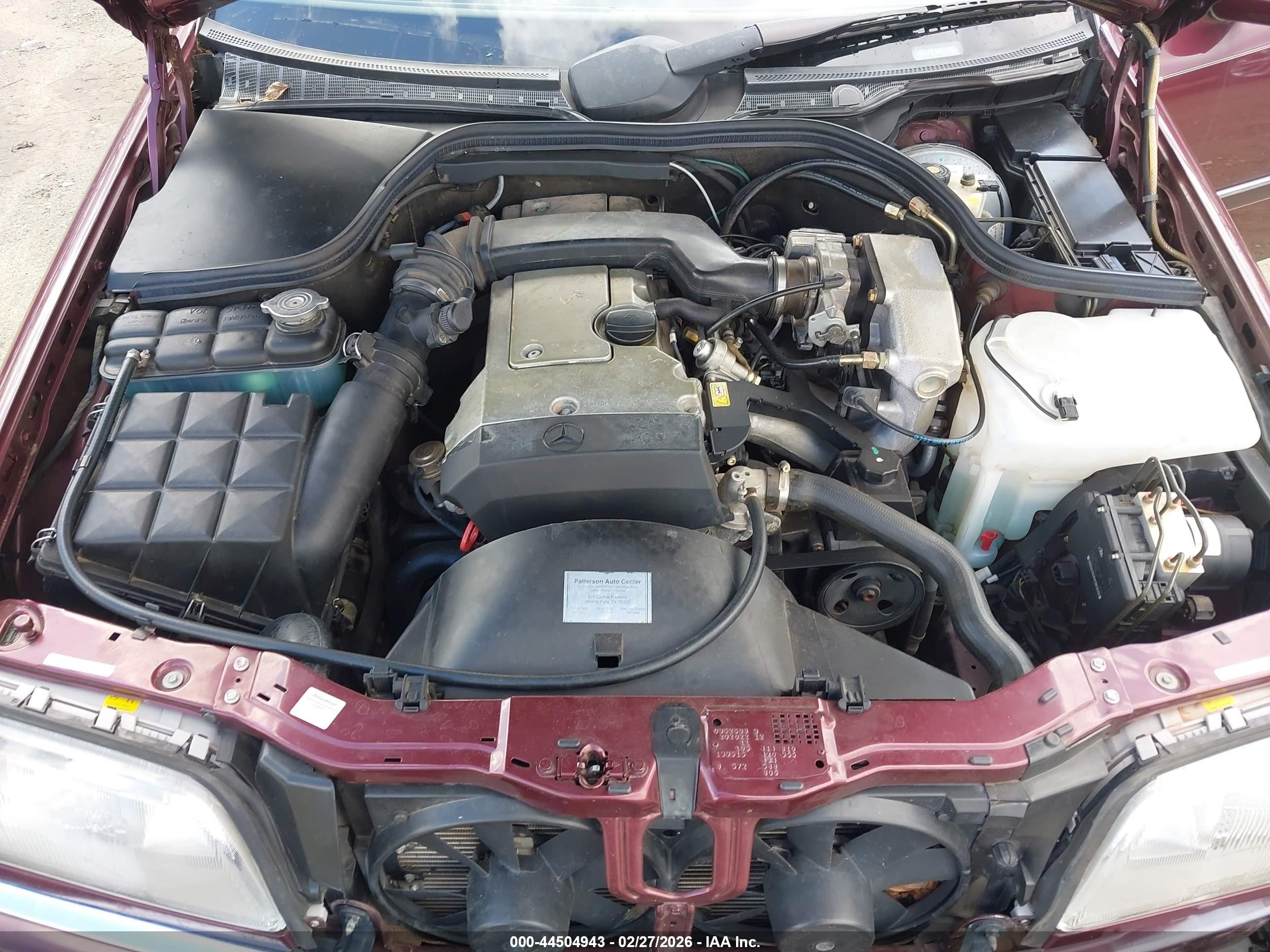 1996 Mercedes-benz C 220 Burgundy vin: WDBHA22E2TF385825