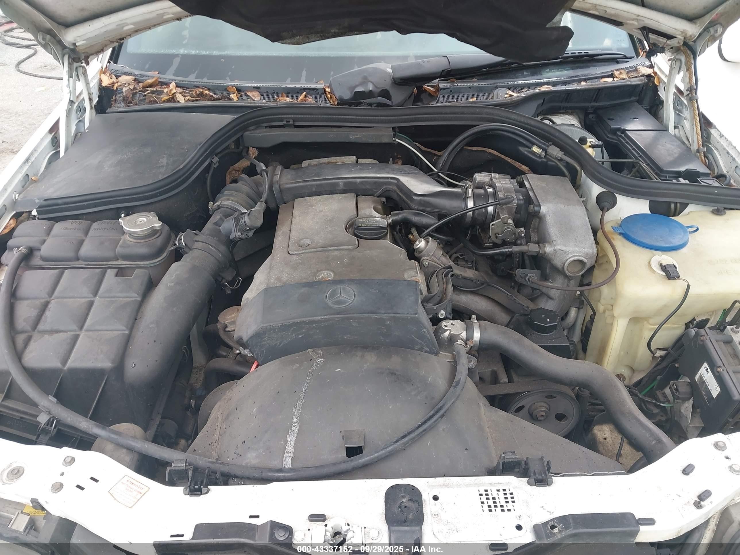 1996 Mercedes-benz C 220 White vin: WDBHA22E5TF432653