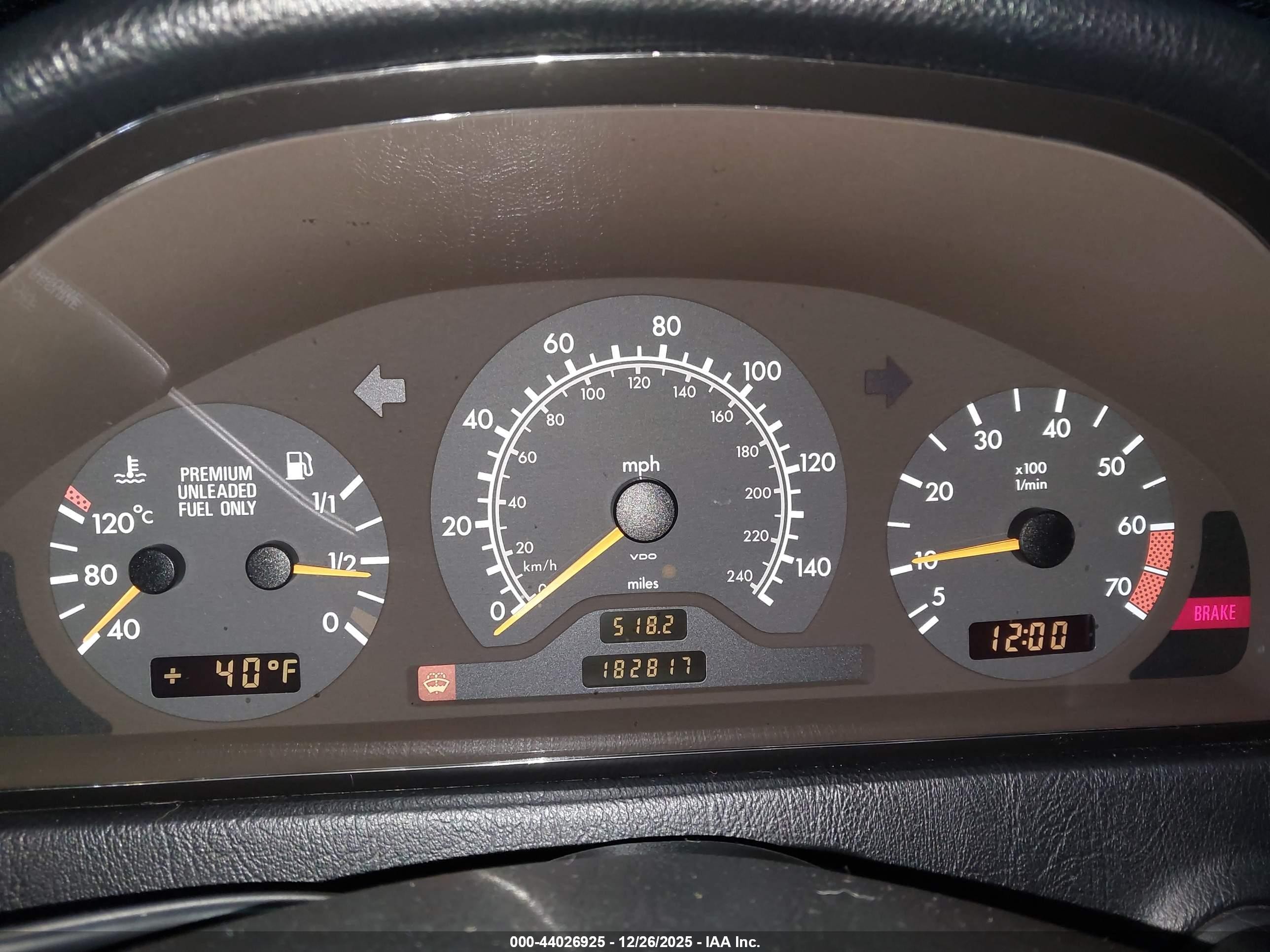 1997 Mercedes-benz C 230   Black vin: WDBHA23E2VF582124