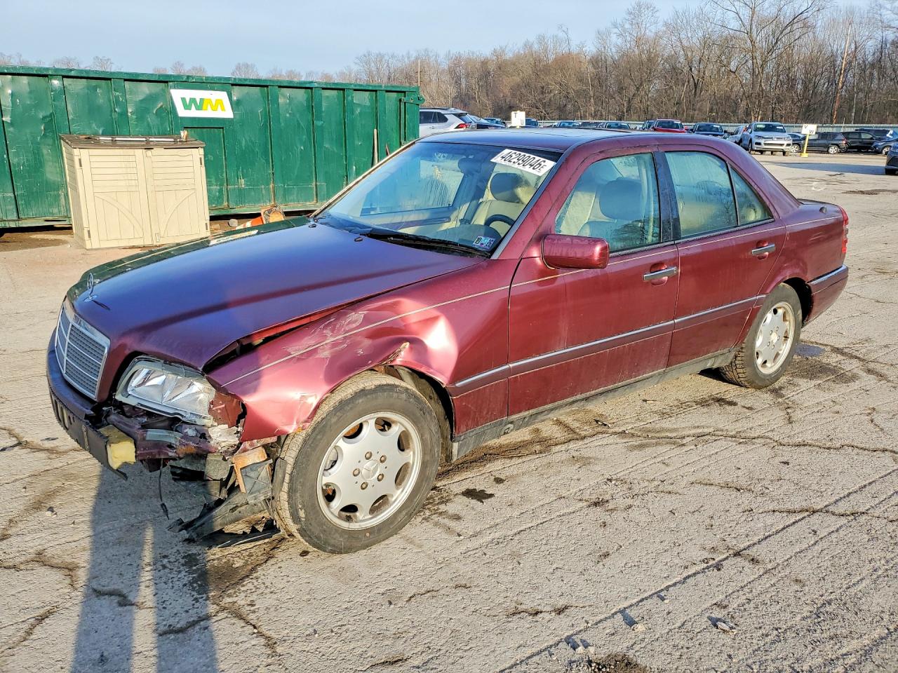 1997 Mercedes Benz C 230 Burgundy vin: WDBHA23E4VF509255