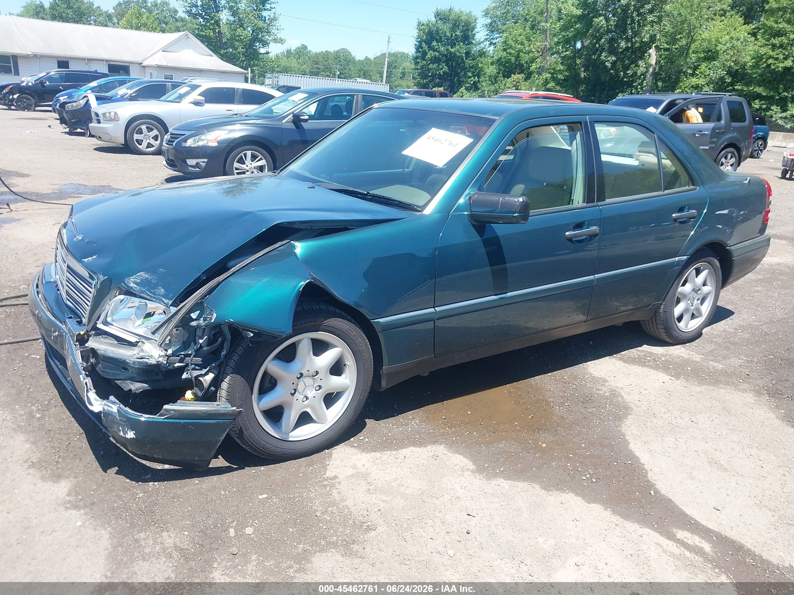 1997 Mercedes-benz C 230   Green vin: WDBHA23E8VF520663