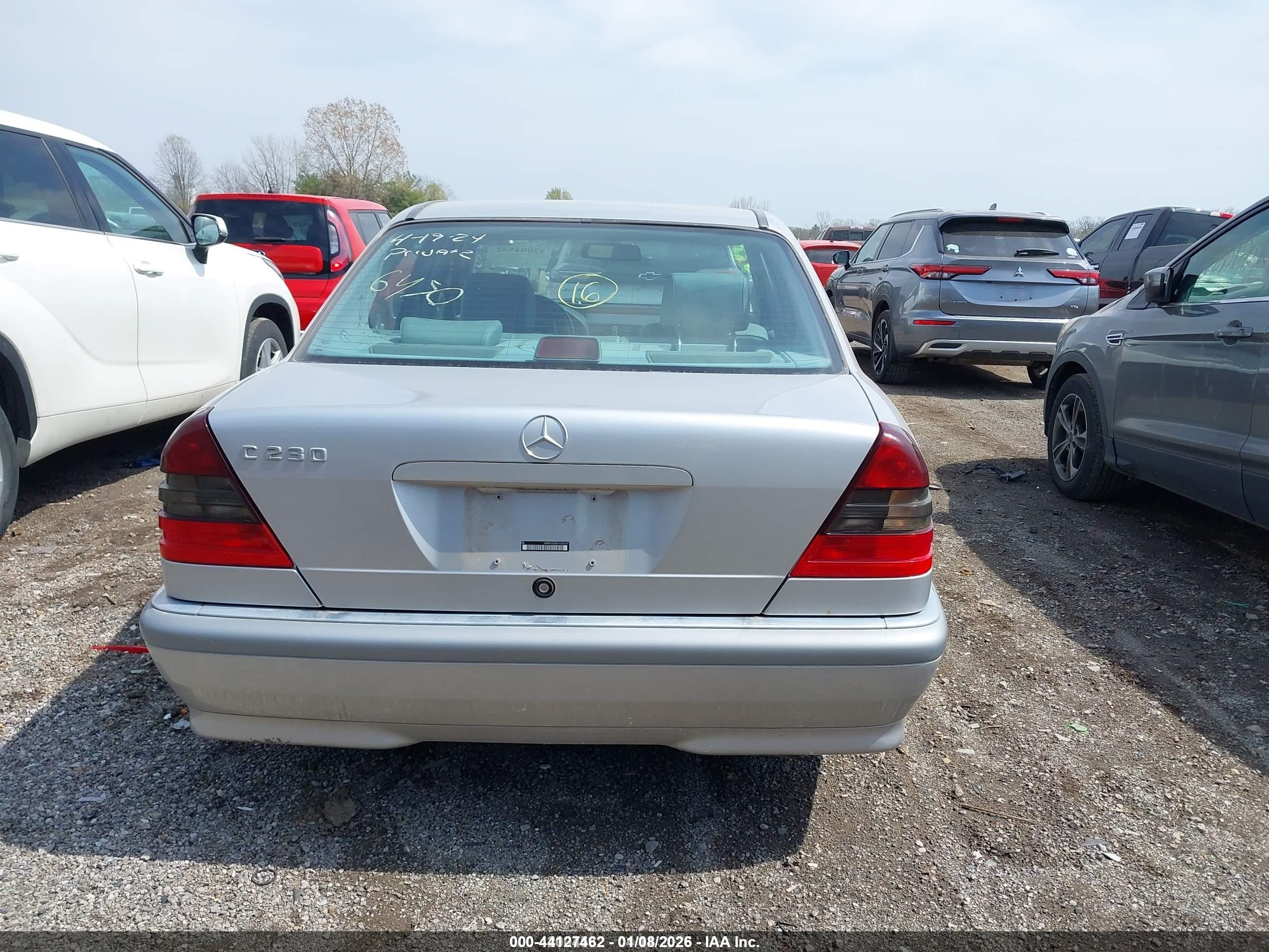 1998 Mercedes-benz C 230   Silver vin: WDBHA23G8WA596450