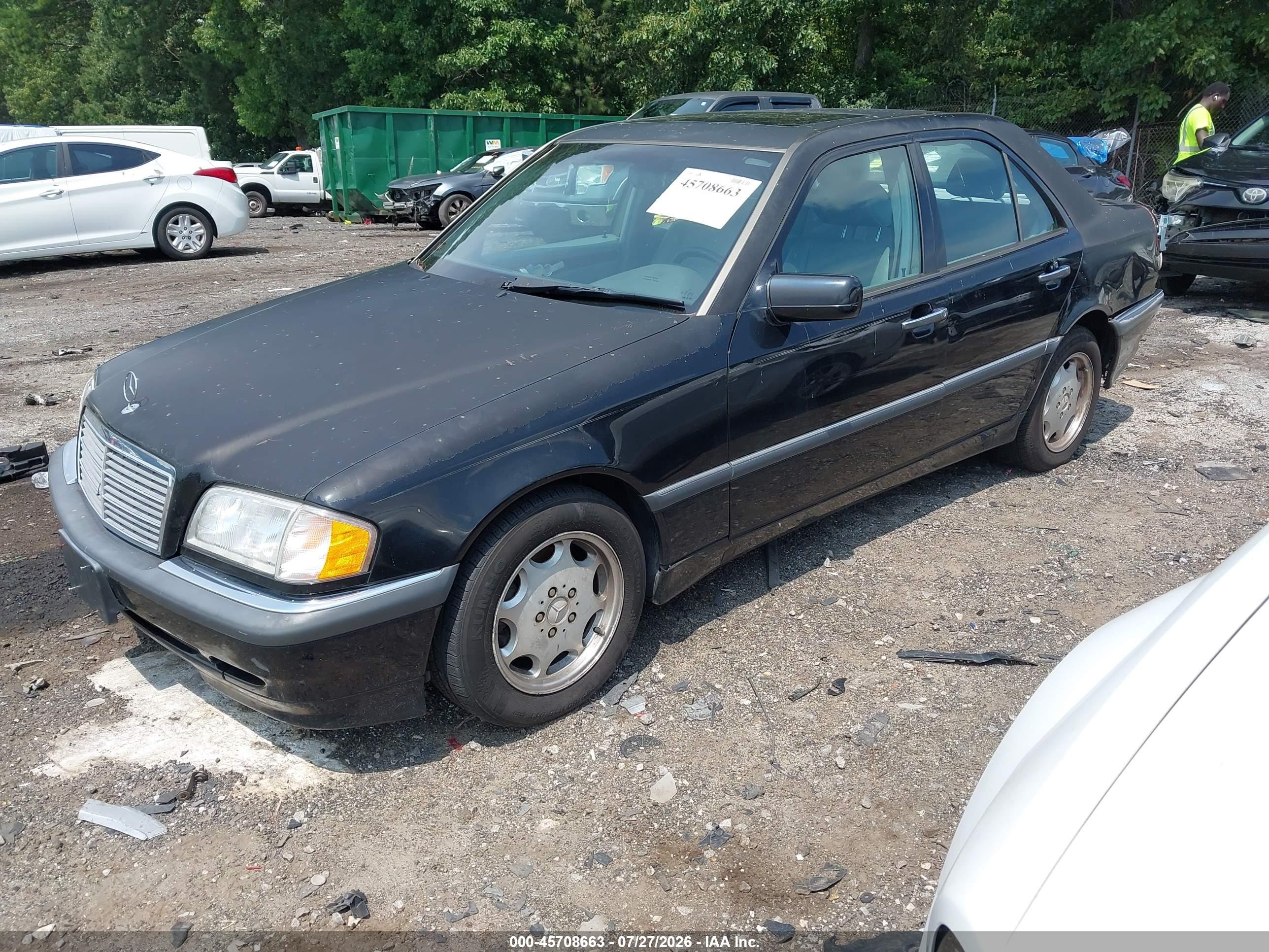 1999 Mercedes-benz C 230 Kompressor Черный vin: WDBHA24G1XA666533
