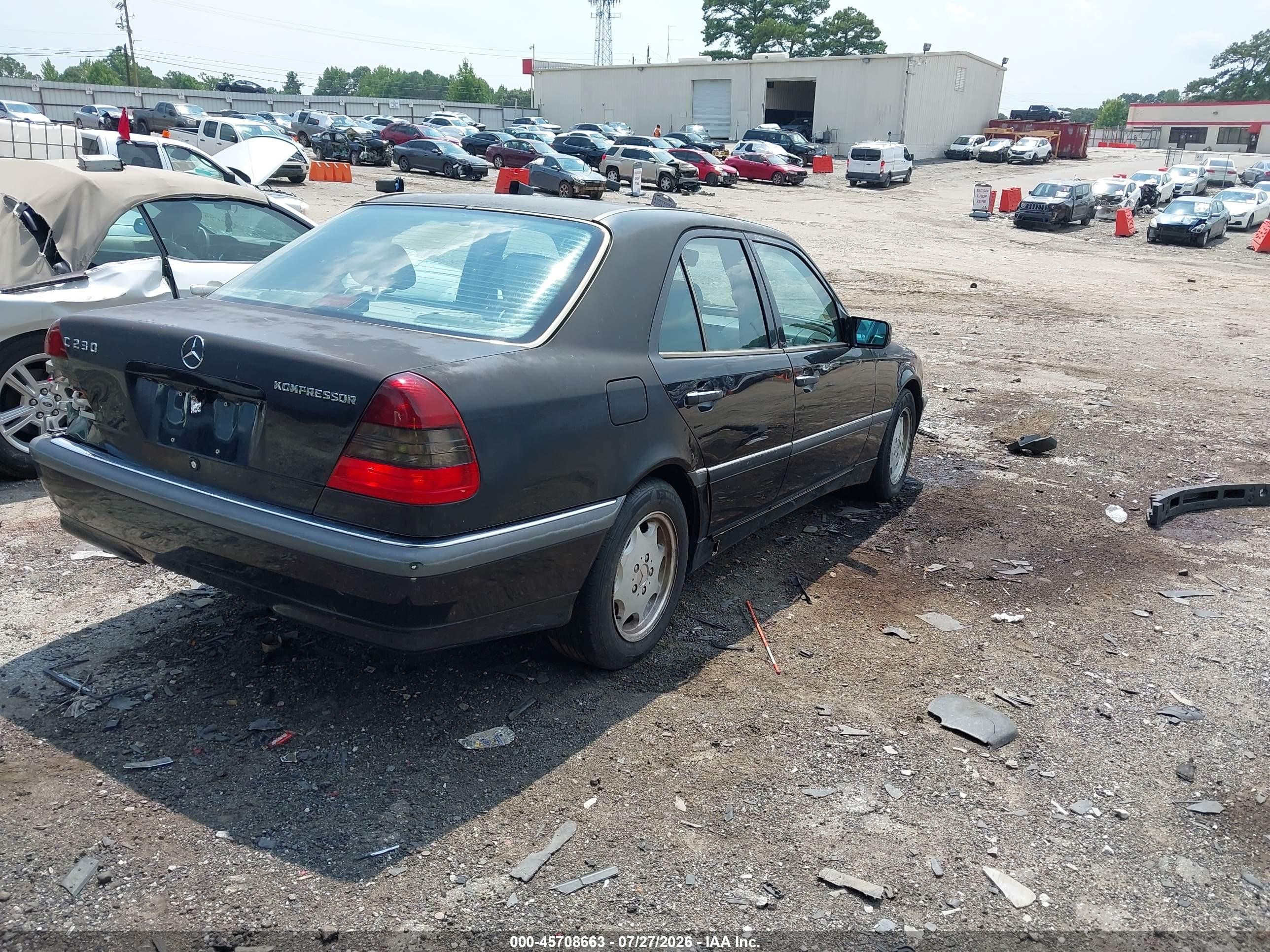 1999 Mercedes-benz C 230 Kompressor Черный vin: WDBHA24G1XA666533