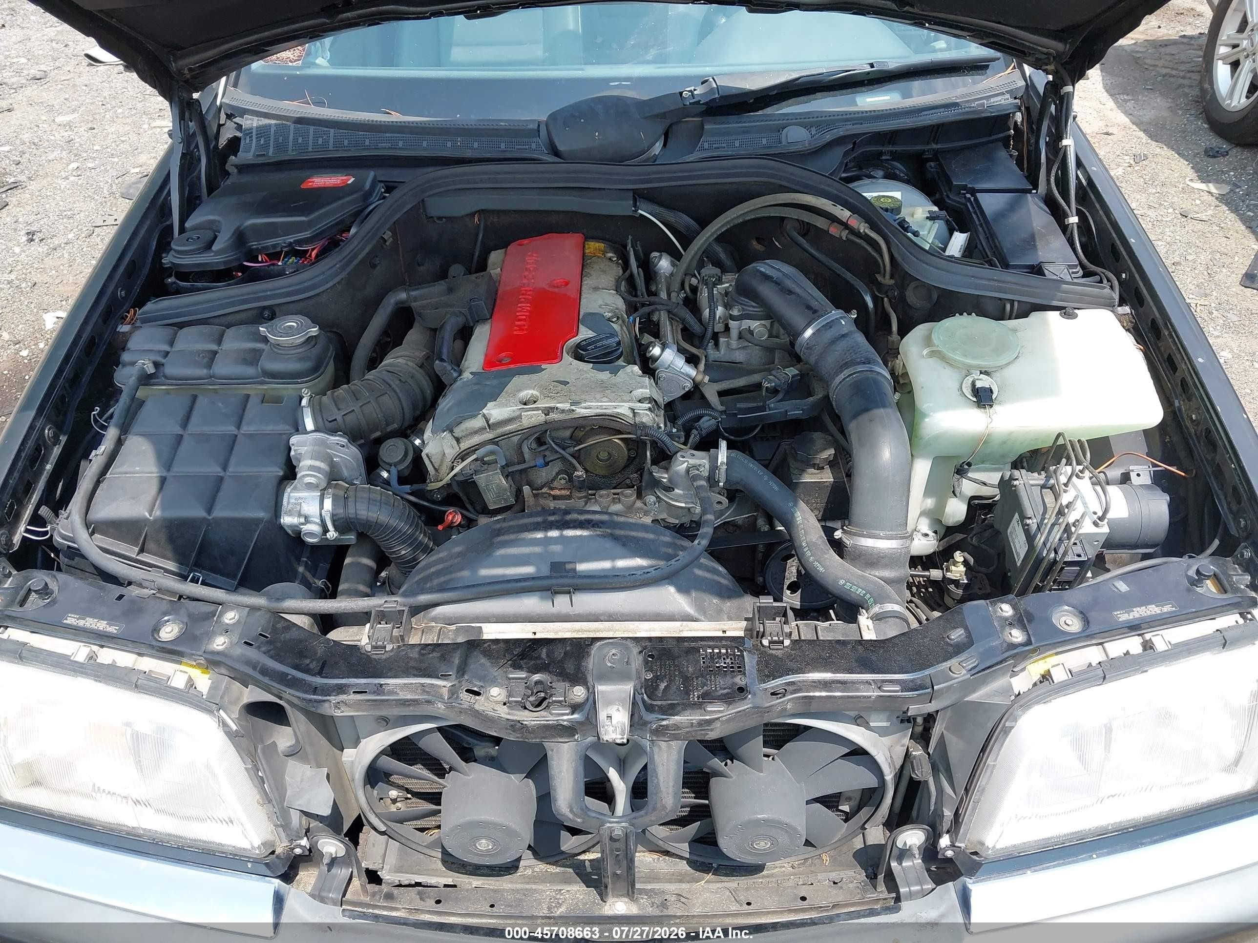1999 Mercedes-benz C 230 Kompressor Черный vin: WDBHA24G1XA666533