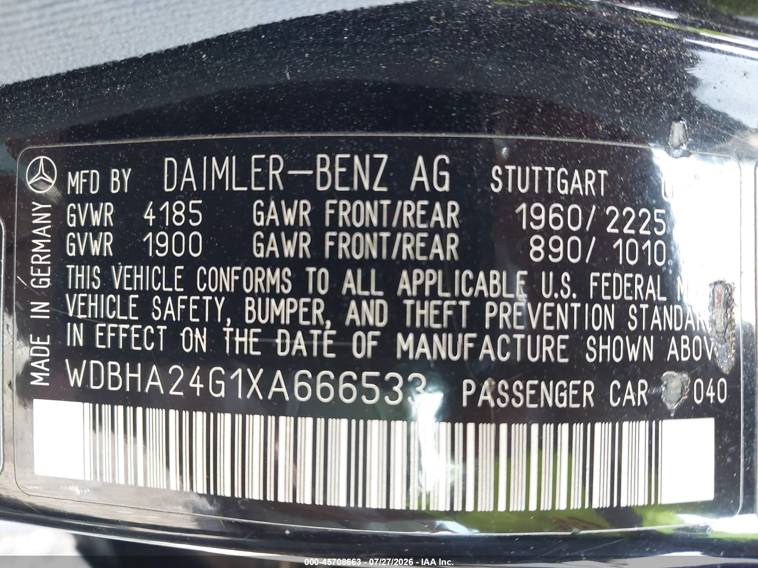 1999 Mercedes-benz C 230 Kompressor Черный vin: WDBHA24G1XA666533