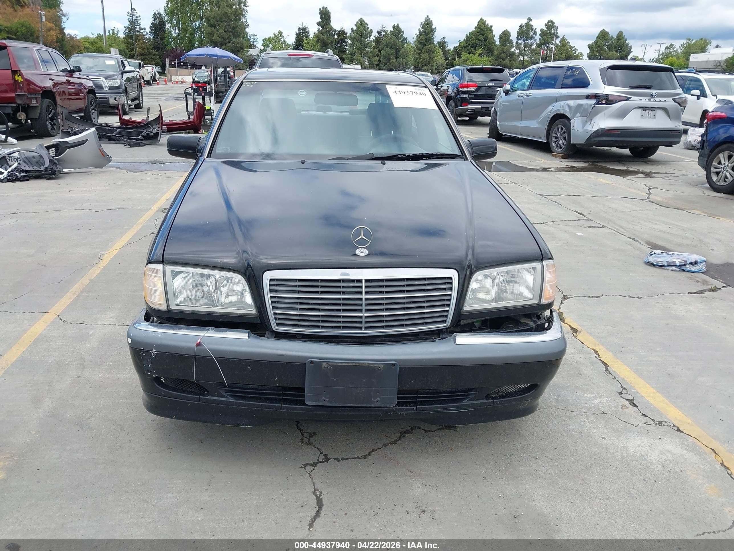 2000 Mercedes-benz C 230 Kompressor Black vin: WDBHA24G4YA825238