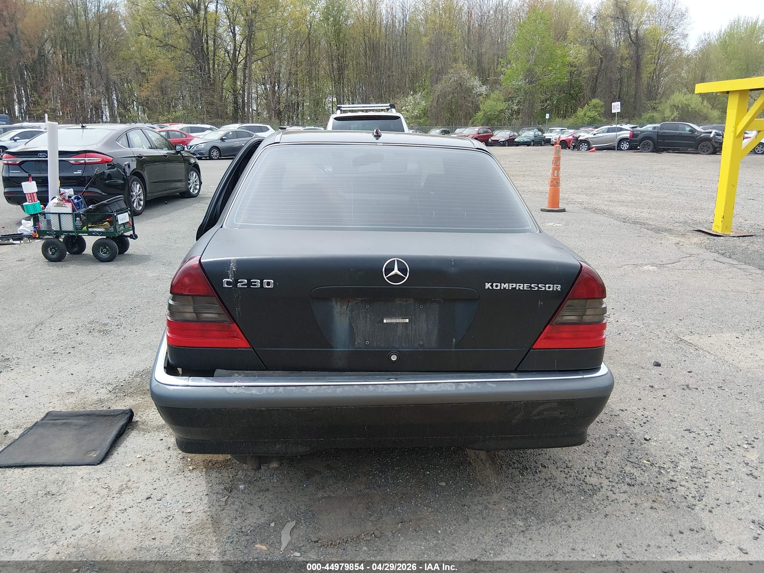 2000 Mercedes-benz C 230 Kompressor Black vin: WDBHA24G5YA848236