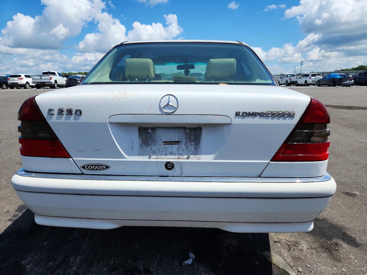 1999 Mercedes-benz C 230 White vin: WDBHA24G7XA801482