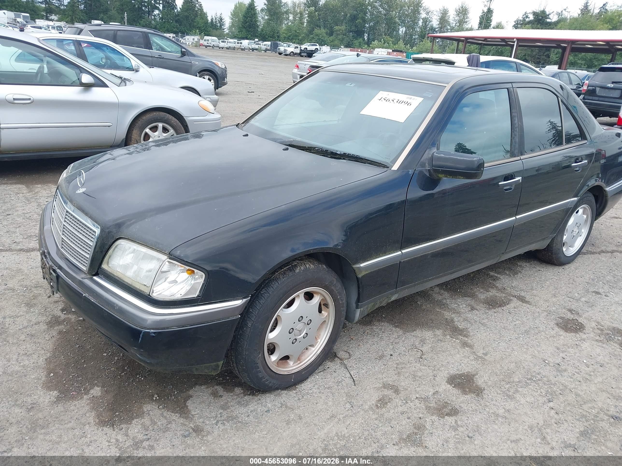 1997 Mercedes-benz C 280   Black vin: WDBHA28E2VF503883