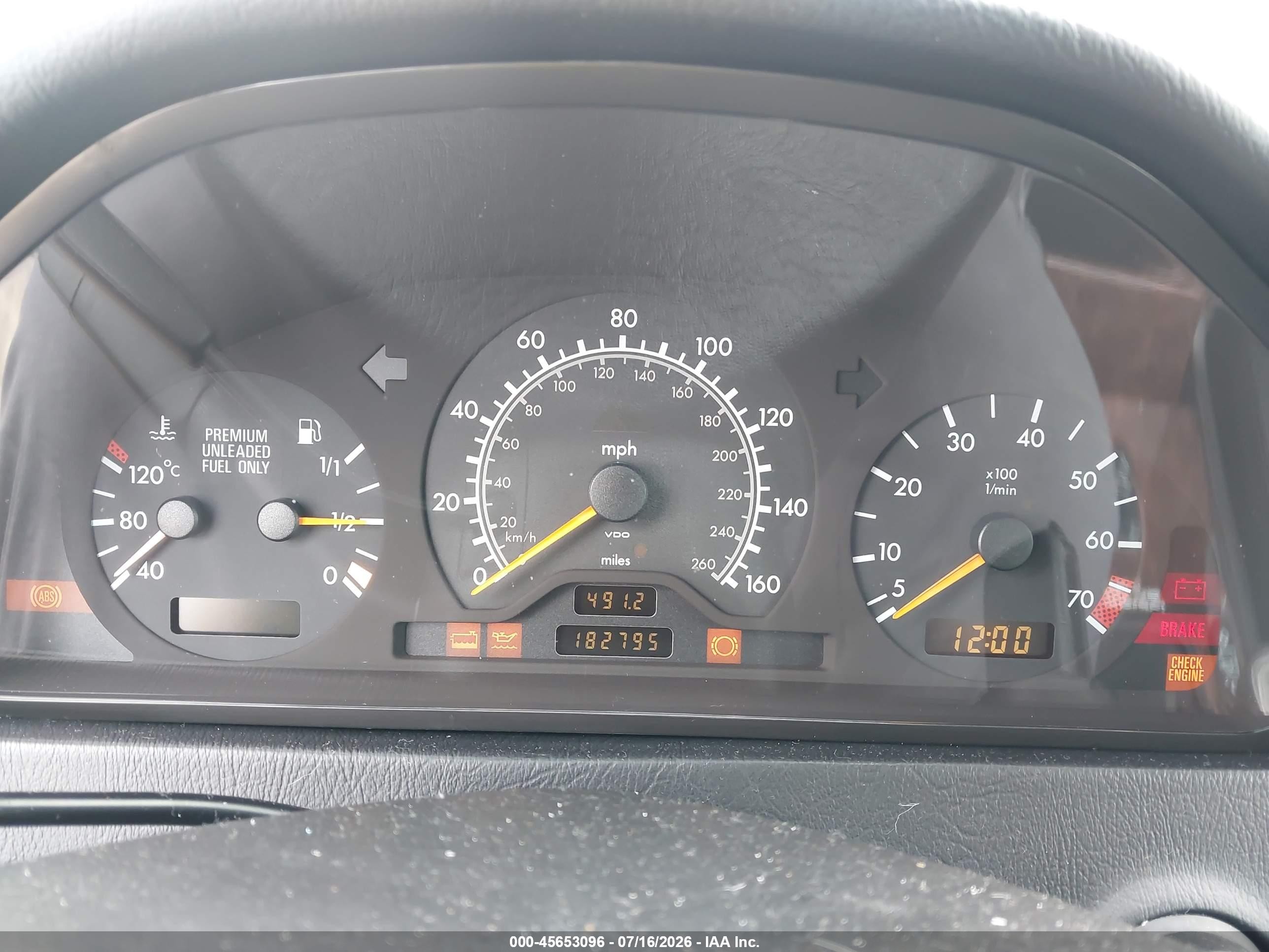 1997 Mercedes-benz C 280   Black vin: WDBHA28E2VF503883