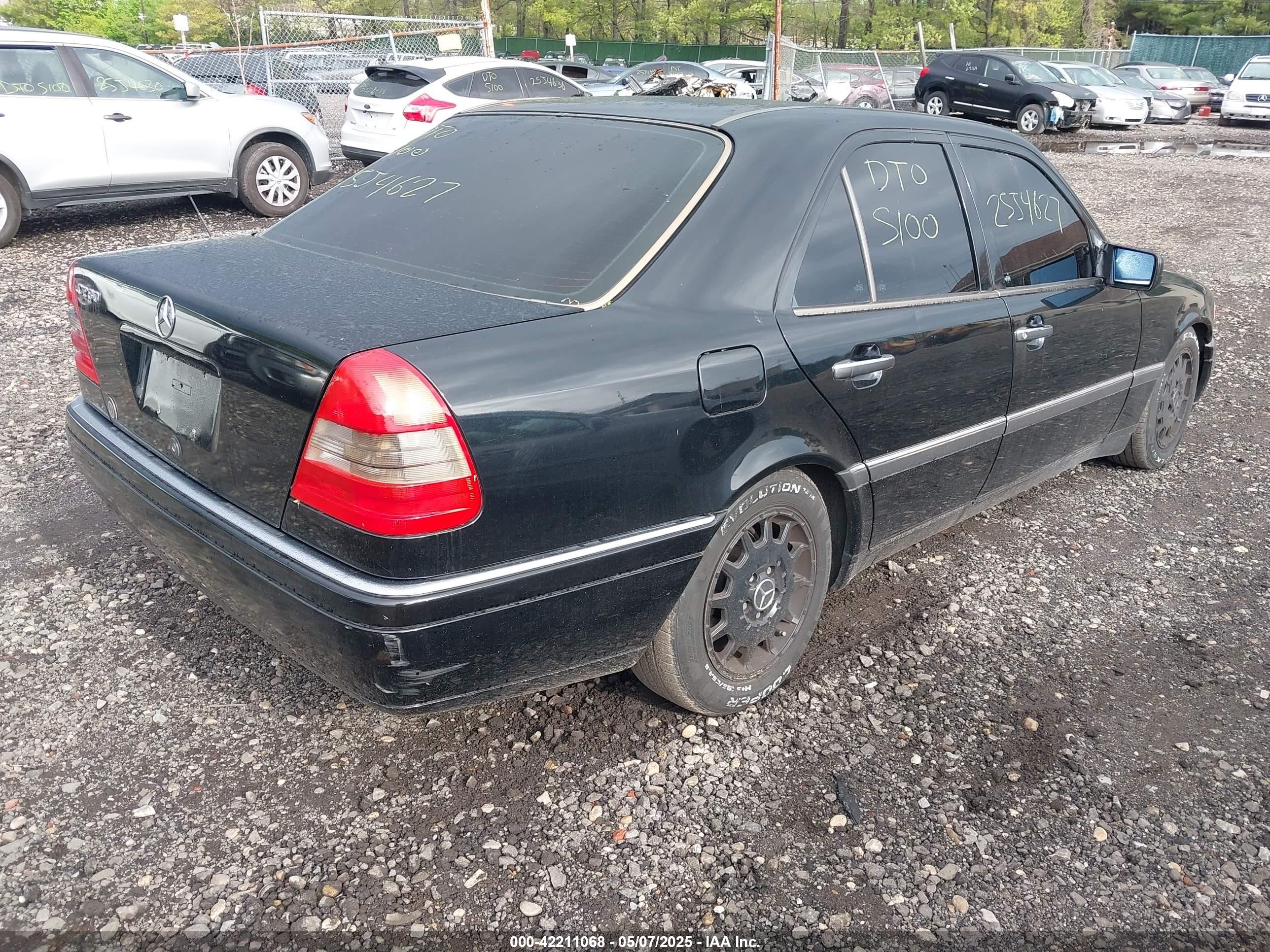 1994 Mercedes-benz C 280 Black vin: WDBHA28E3RF037547