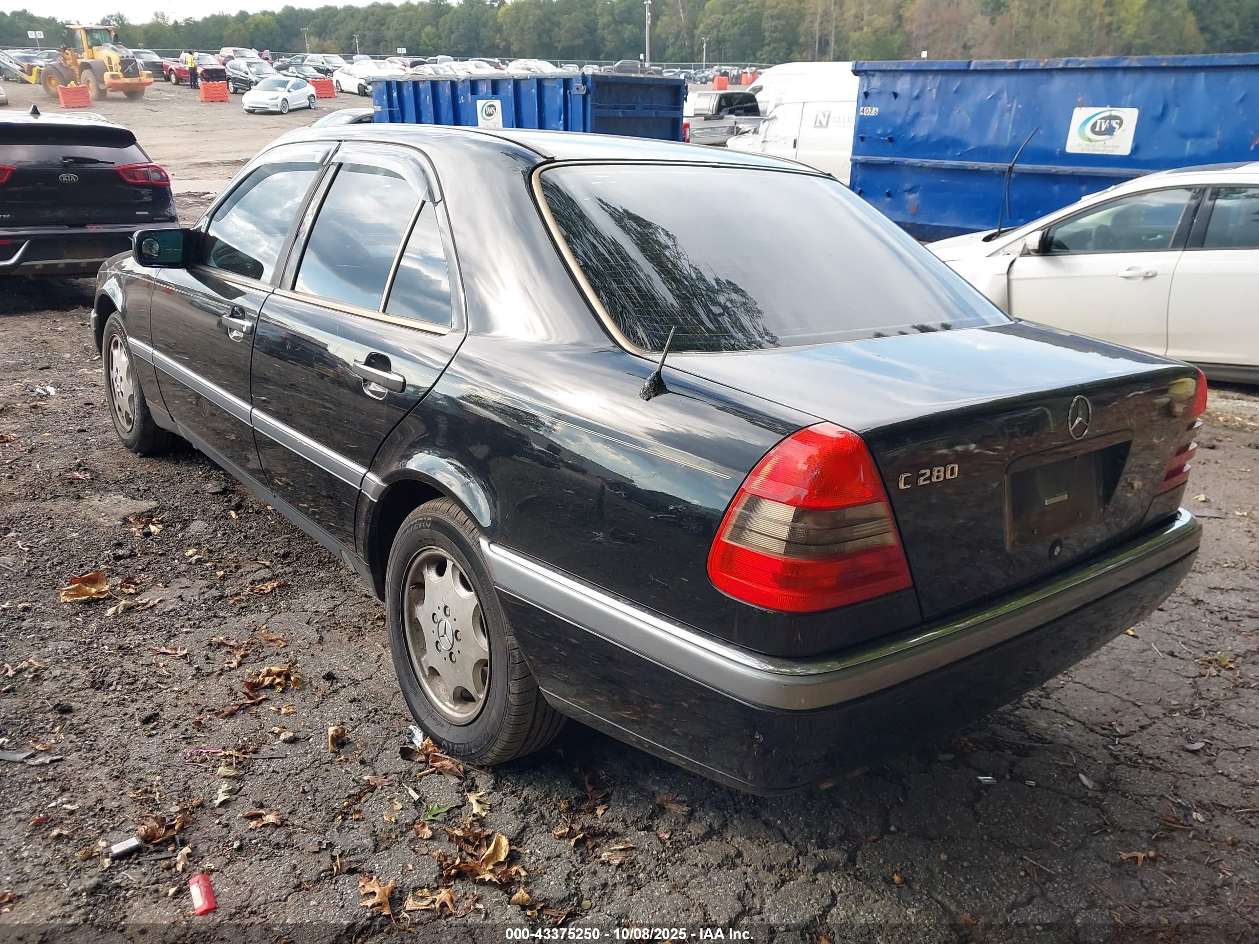 1996 Mercedes-benz C 280 Black vin: WDBHA28E4TF380228