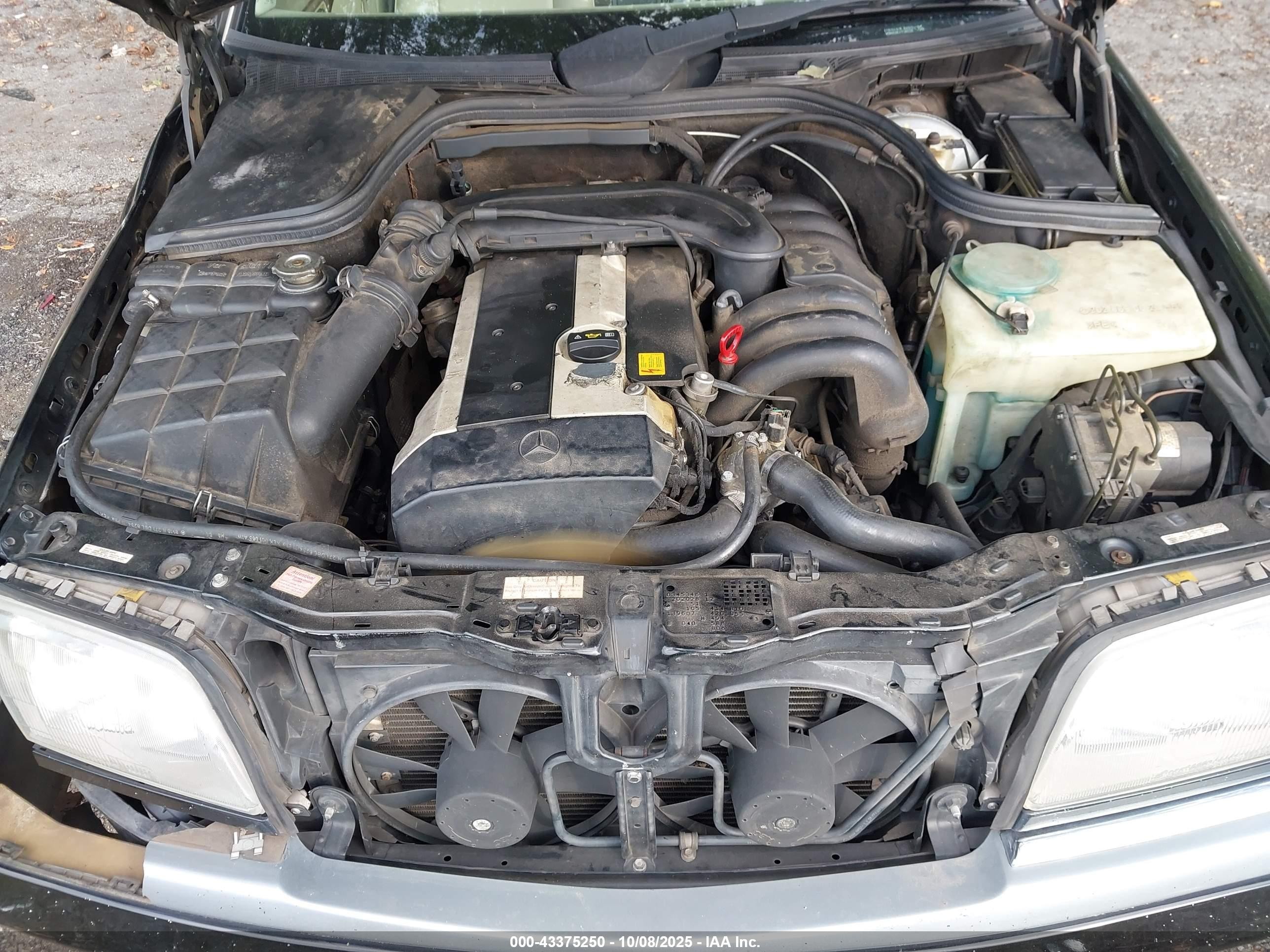 1996 Mercedes-benz C 280 Black vin: WDBHA28E4TF380228