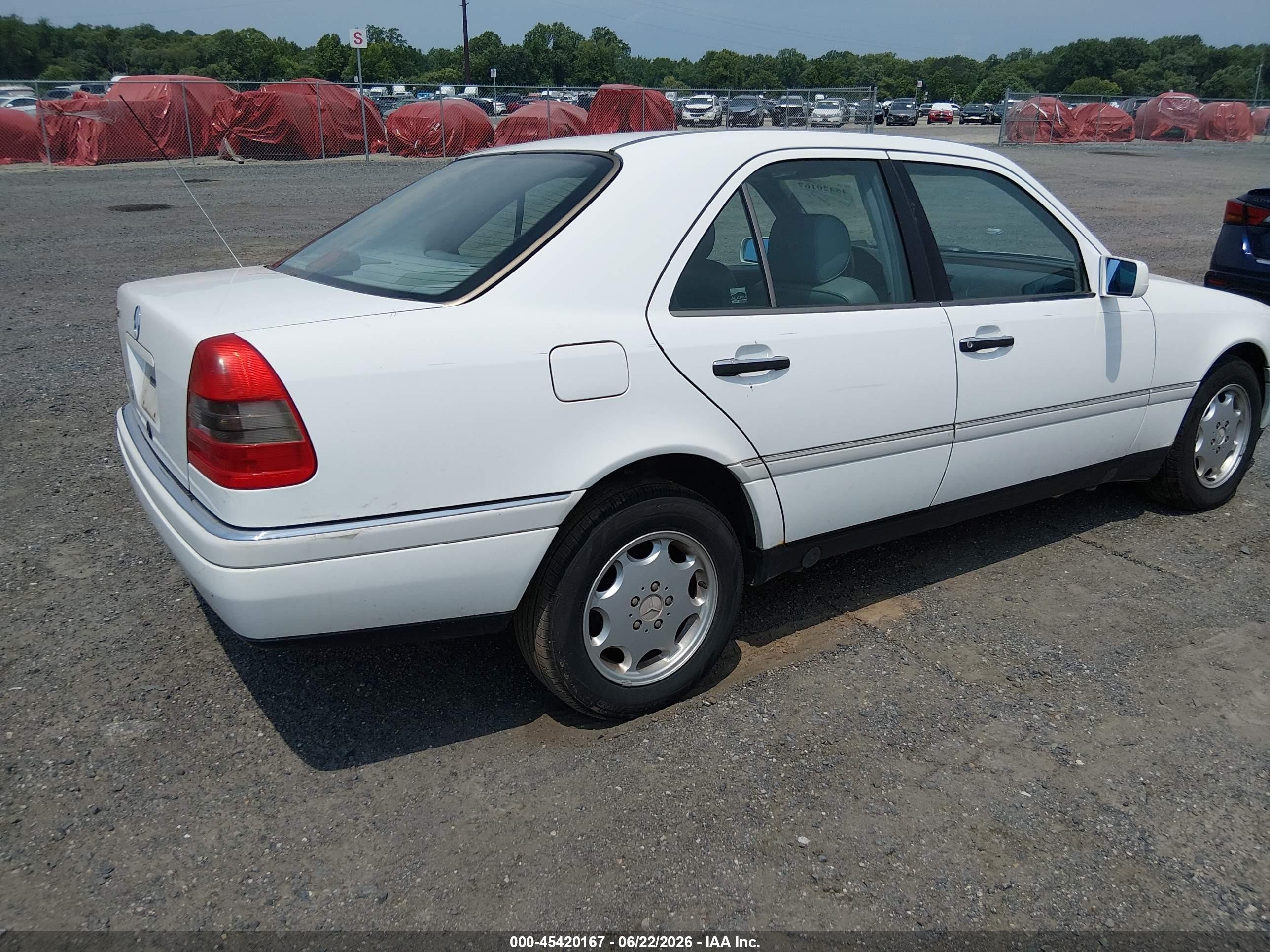 1995 Mercedes-benz C 280 White vin: WDBHA28E5SF145206