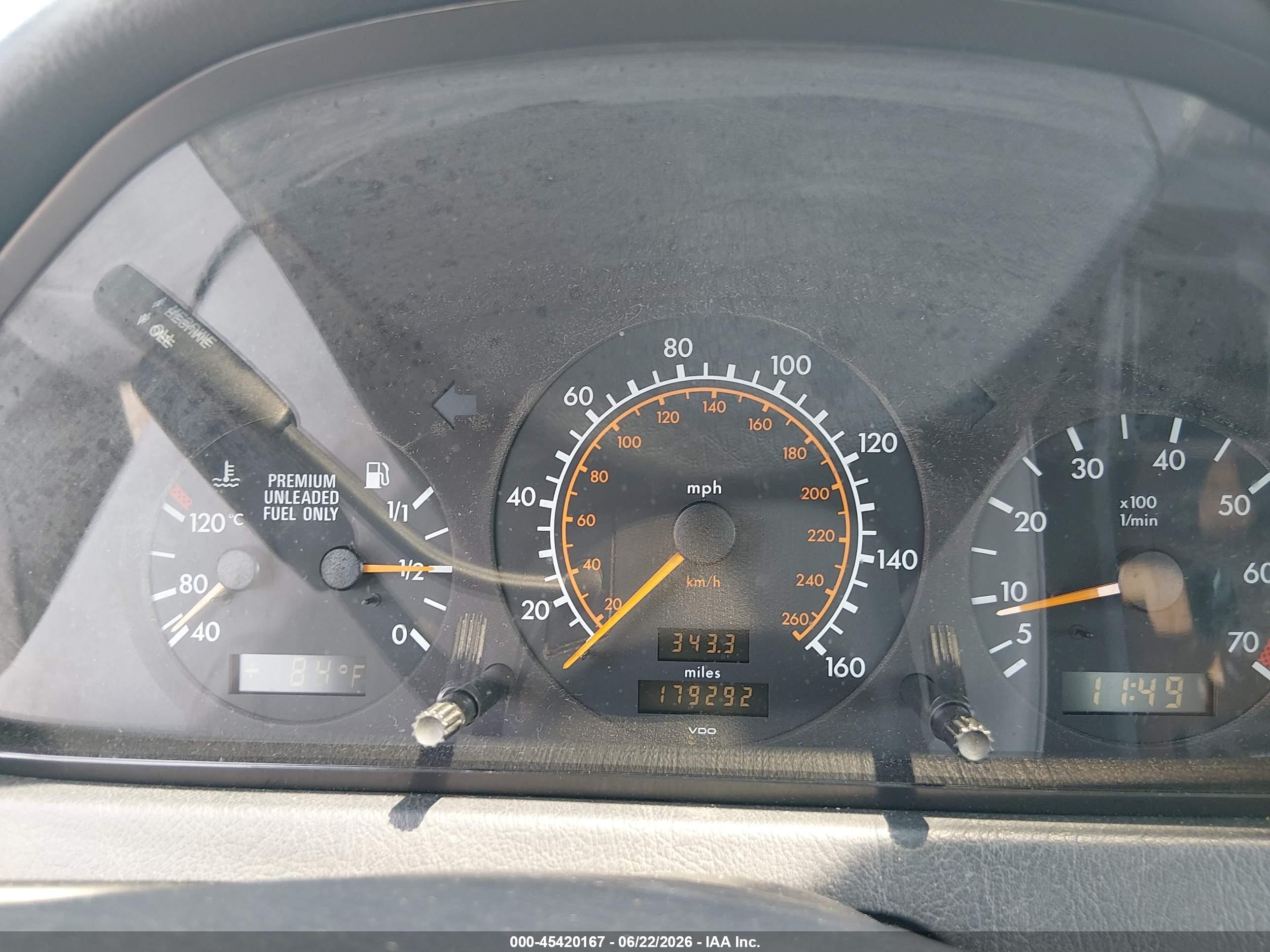 1995 Mercedes-benz C 280 White vin: WDBHA28E5SF145206