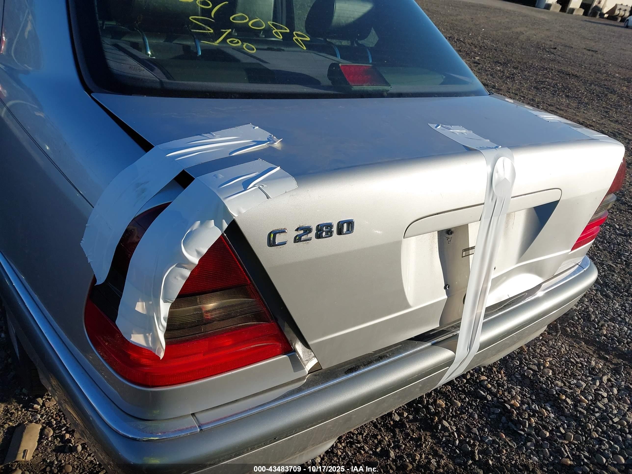 1998 Mercedes-benz C 280   Серый vin: WDBHA29G0WA626080