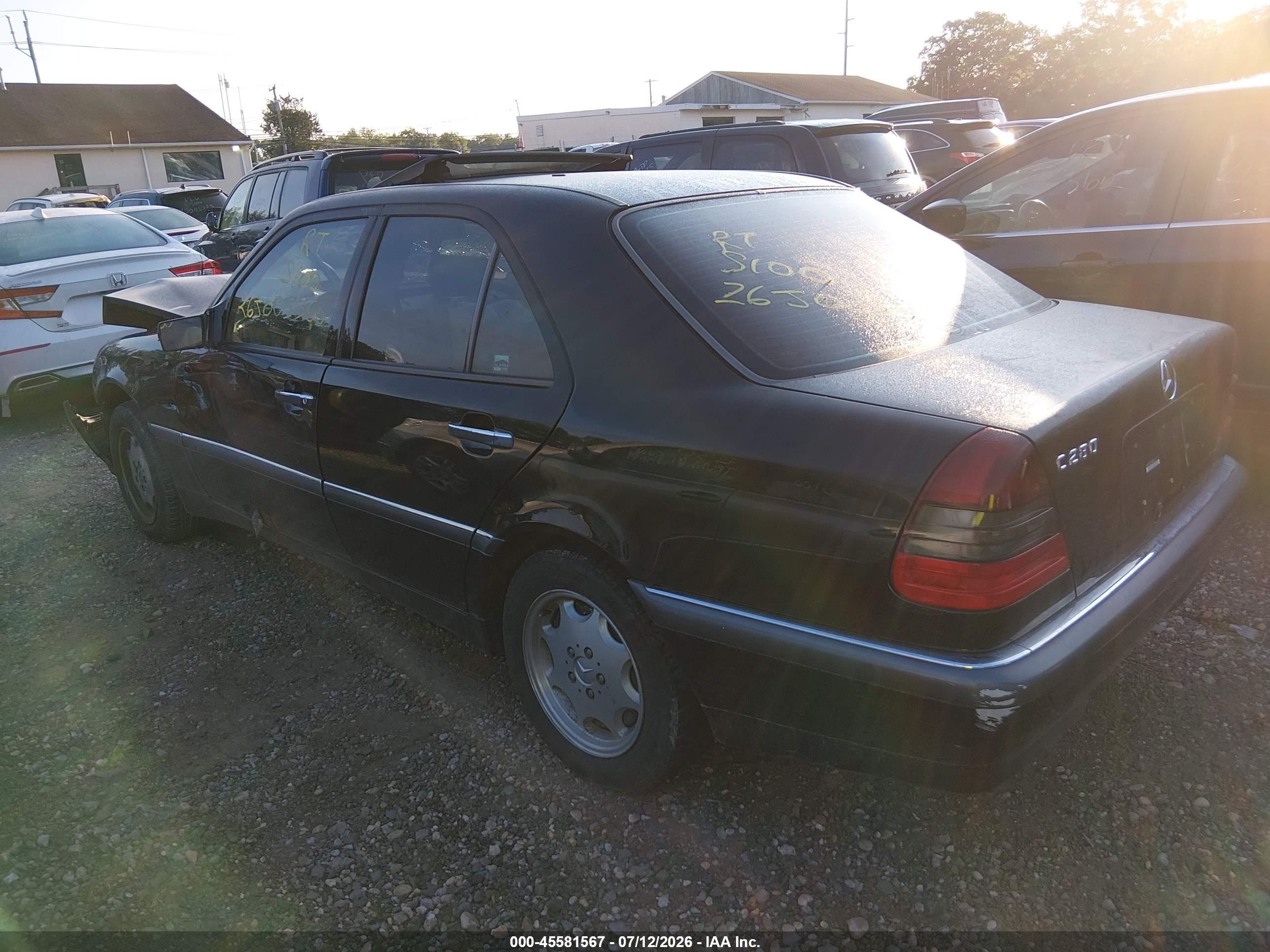 1999 Mercedes-benz C 280   Черный vin: WDBHA29G0XA800442